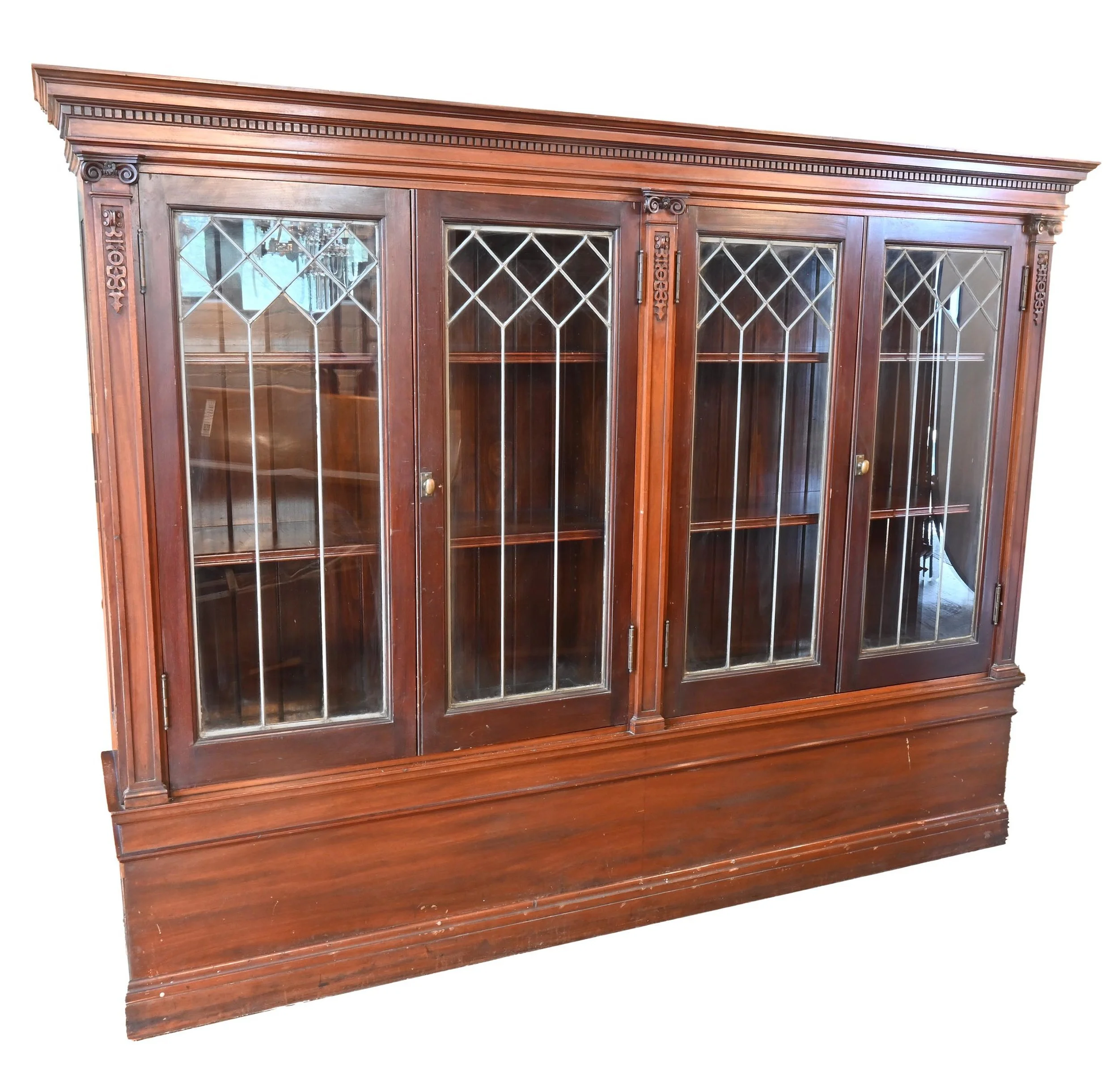 24545B+leaded+glass+4+door+mahogany+bookcase+5.jpg