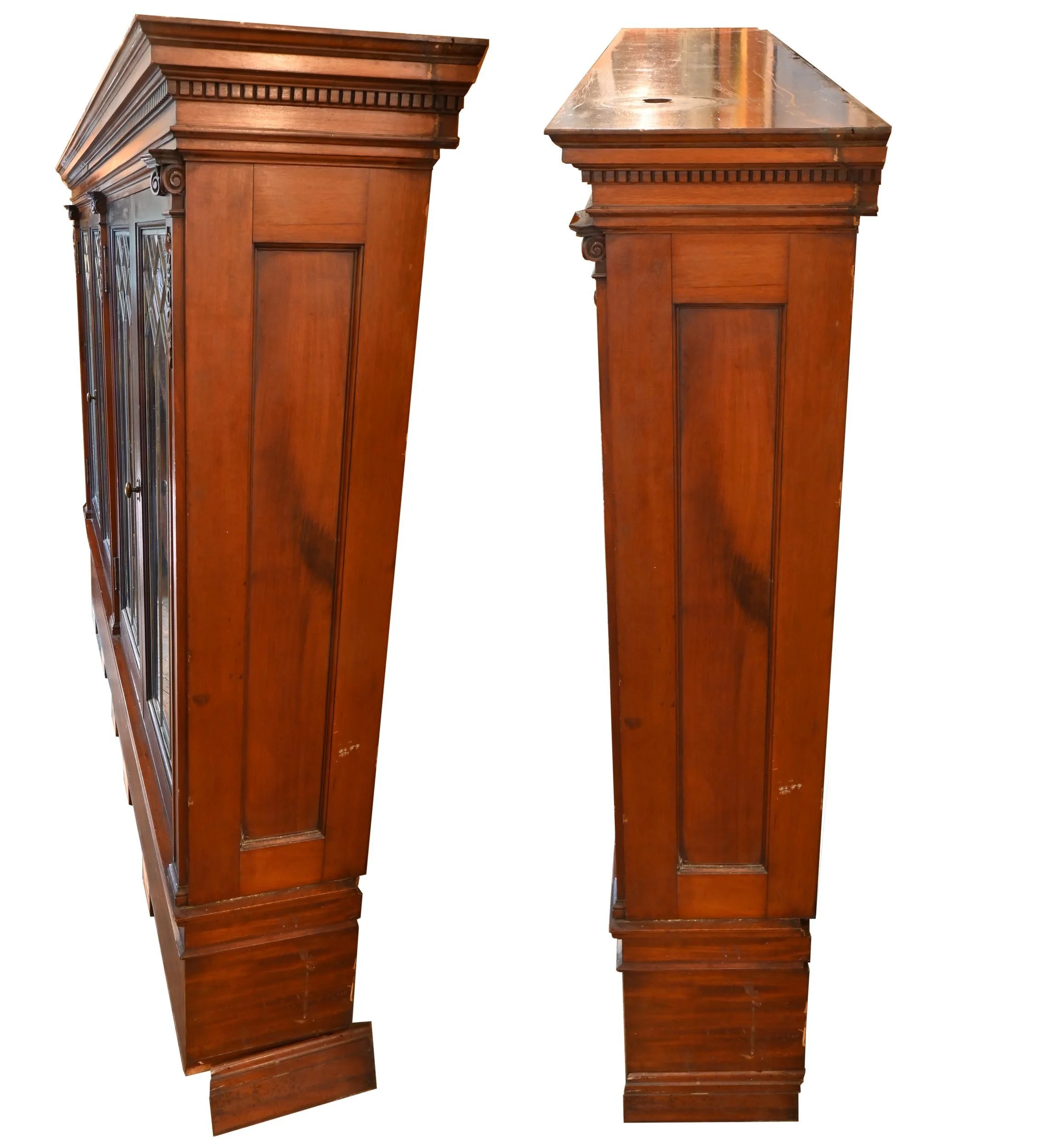 24545+leaded+glass+4+door+mahogany+bookcase+3.jpg