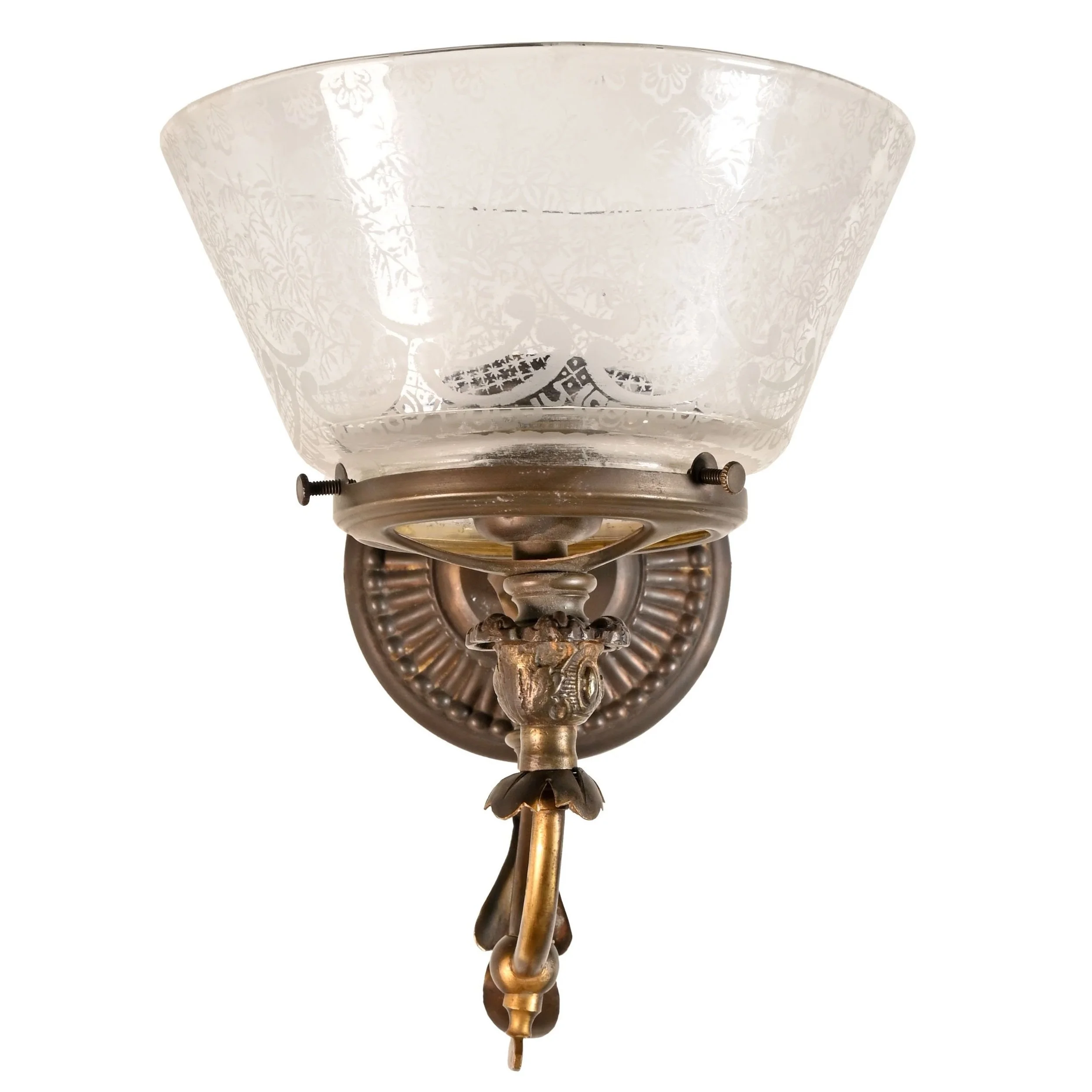 24553+leafy+brass+single+arm+sconce+with+frosted+etched+shade+1.jpg