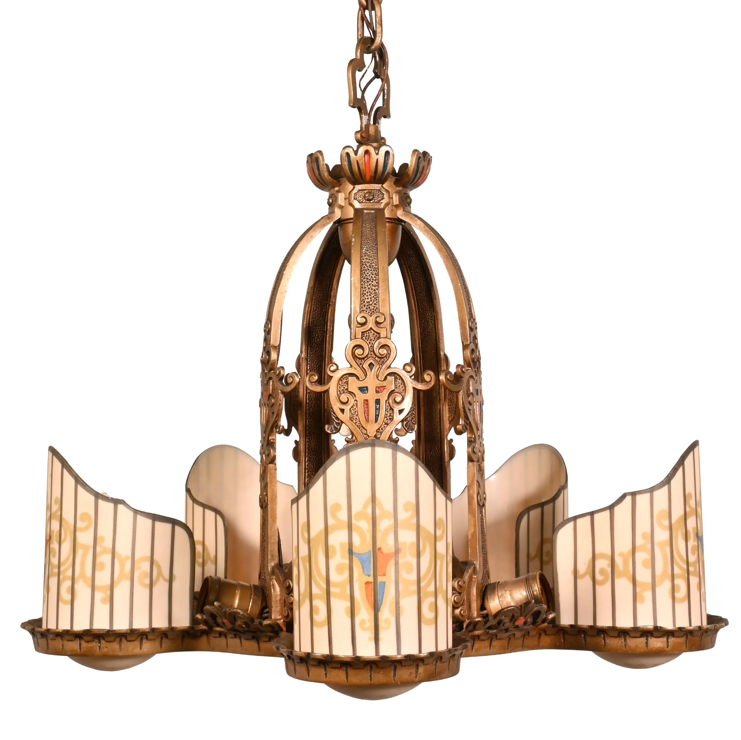 24682+aluminum+beardslee+five+slip+shade+chandelier+1.jpg