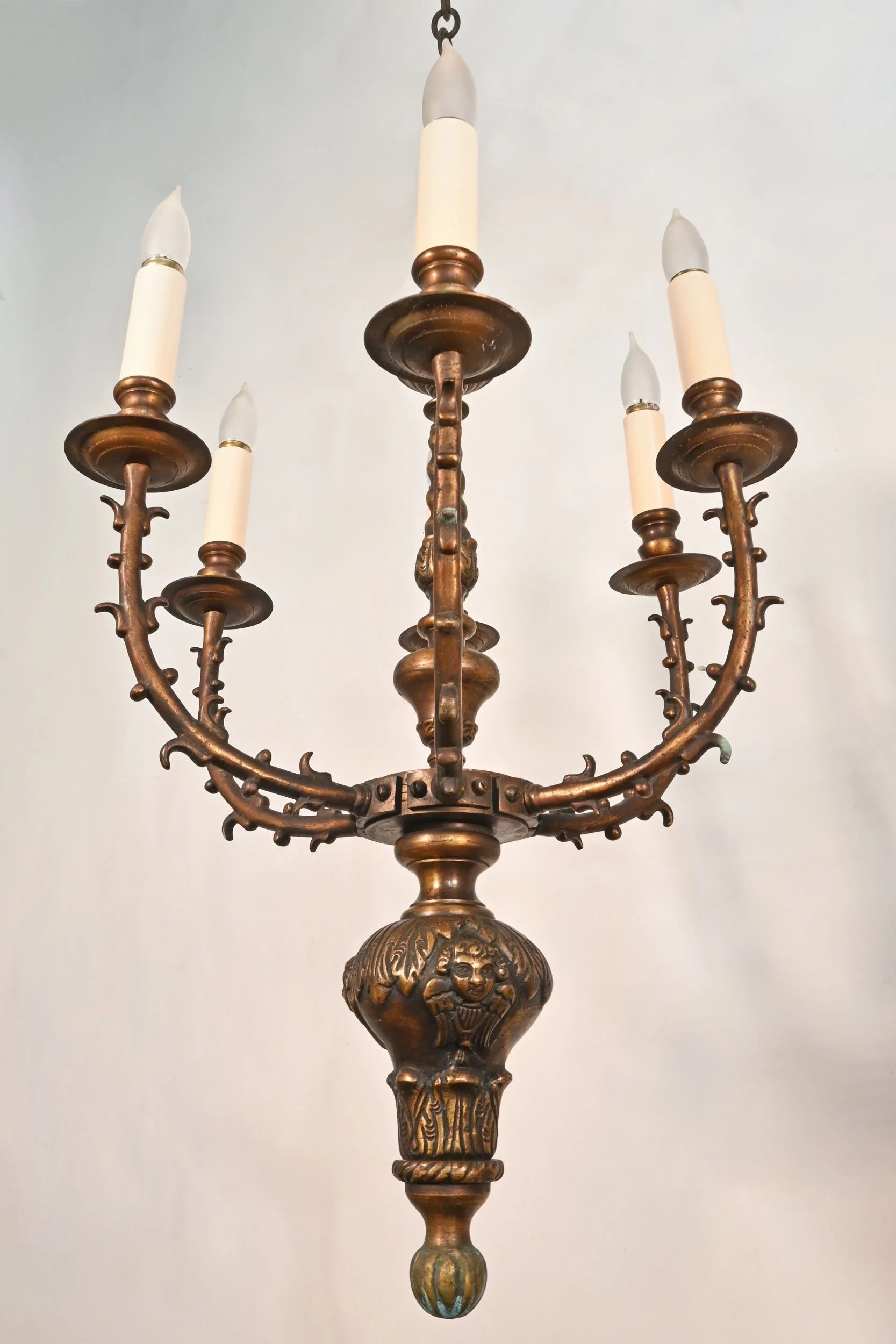 24818+cast+brass+six+candle+chandelier+with+cherub+faces+2.jpg