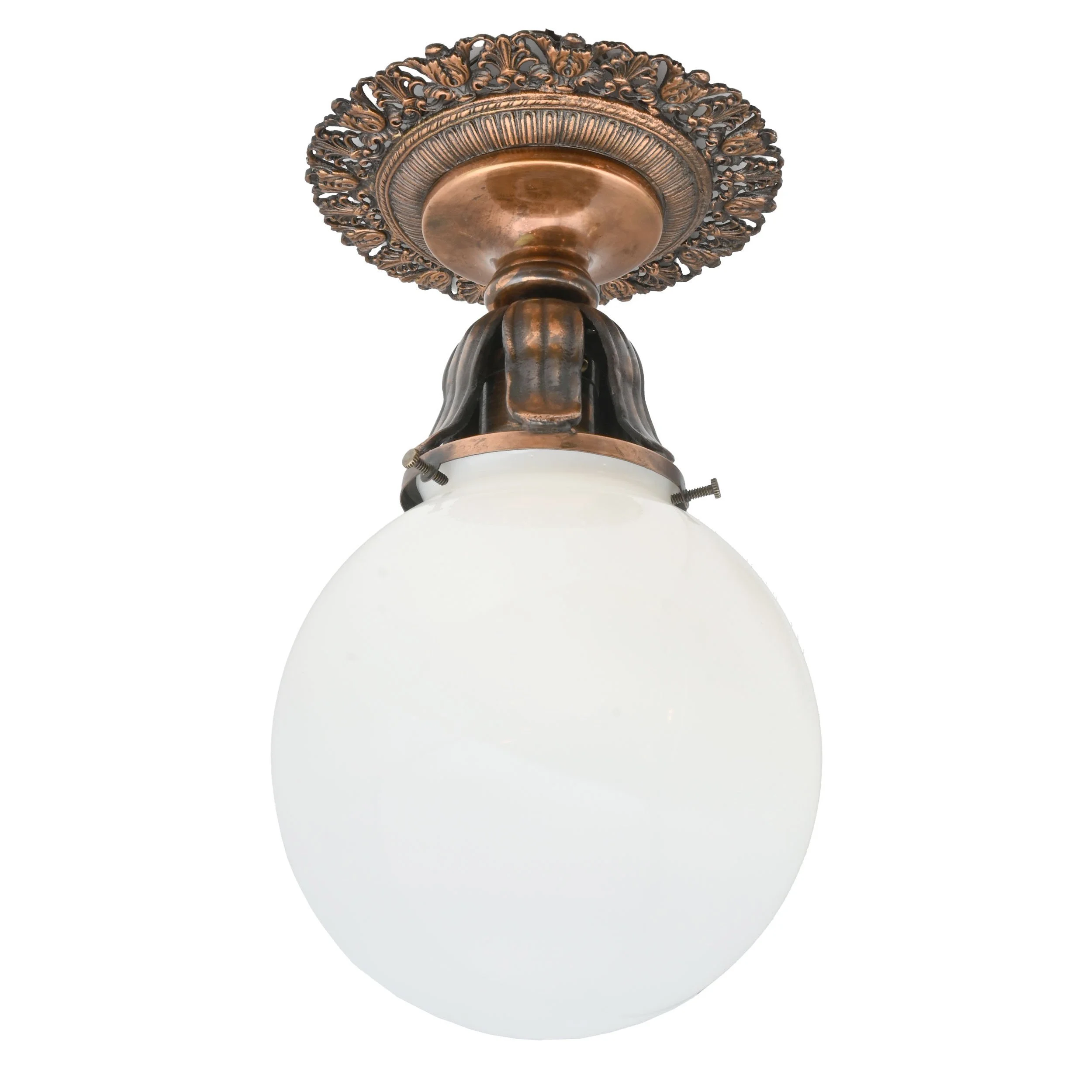 24817+ornate+copper+finish+flush+fixture+with+white+globe+2.jpg
