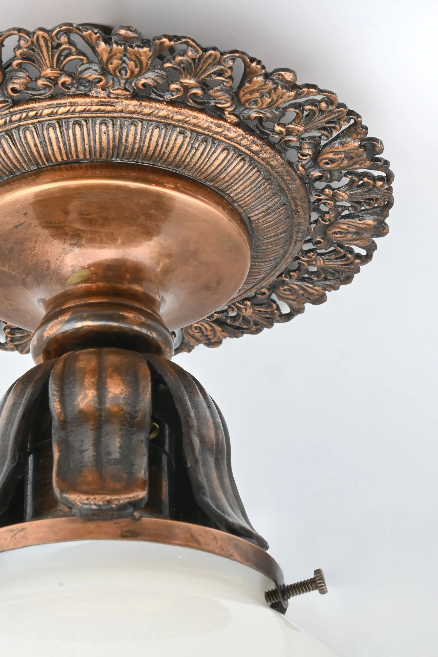24817+ornate+copper+finish+flush+fixture+with+white+globe+3.jpg