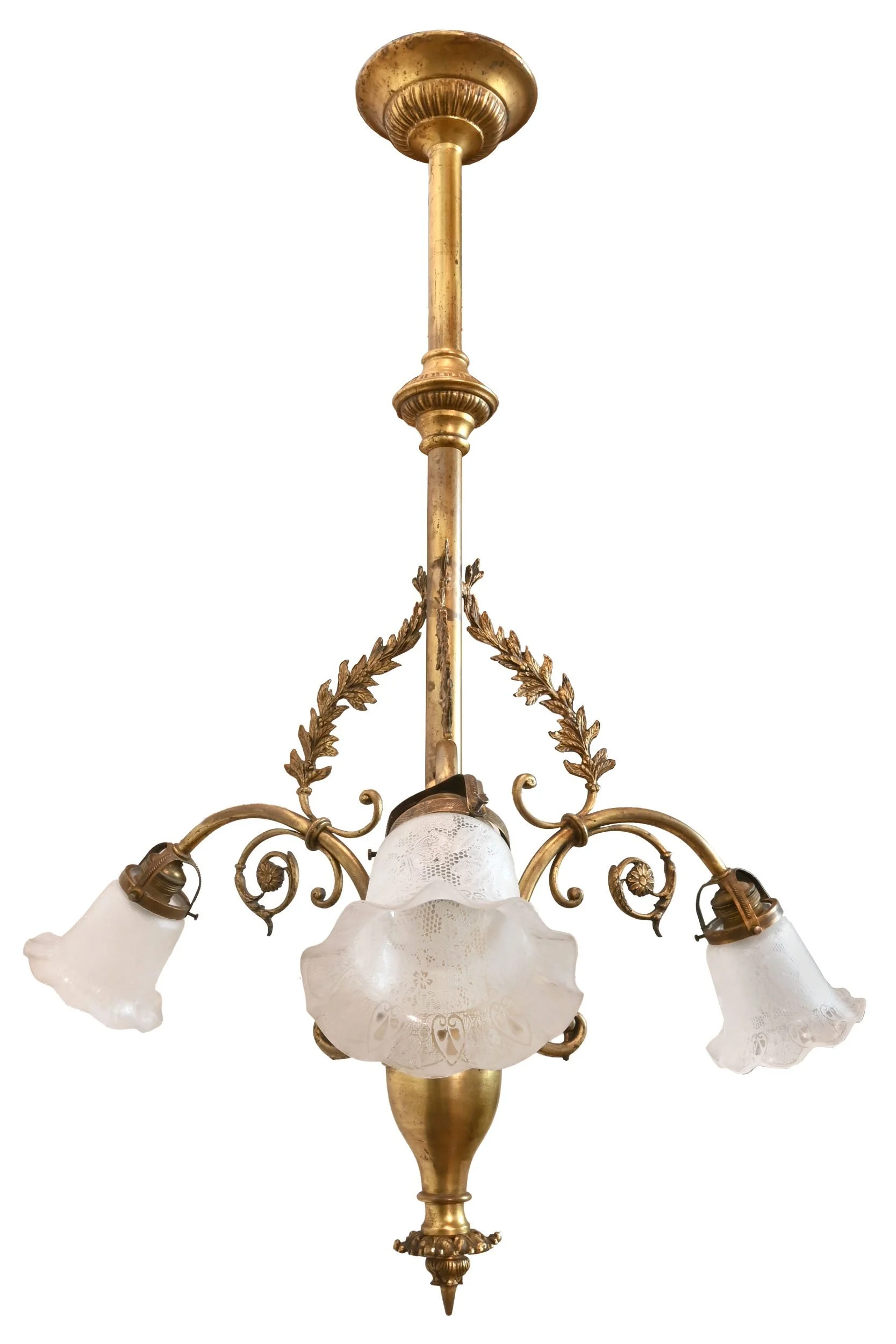 24665+brass+early+electric+leafy+chandelier+with+lacey+shades+5.jpg