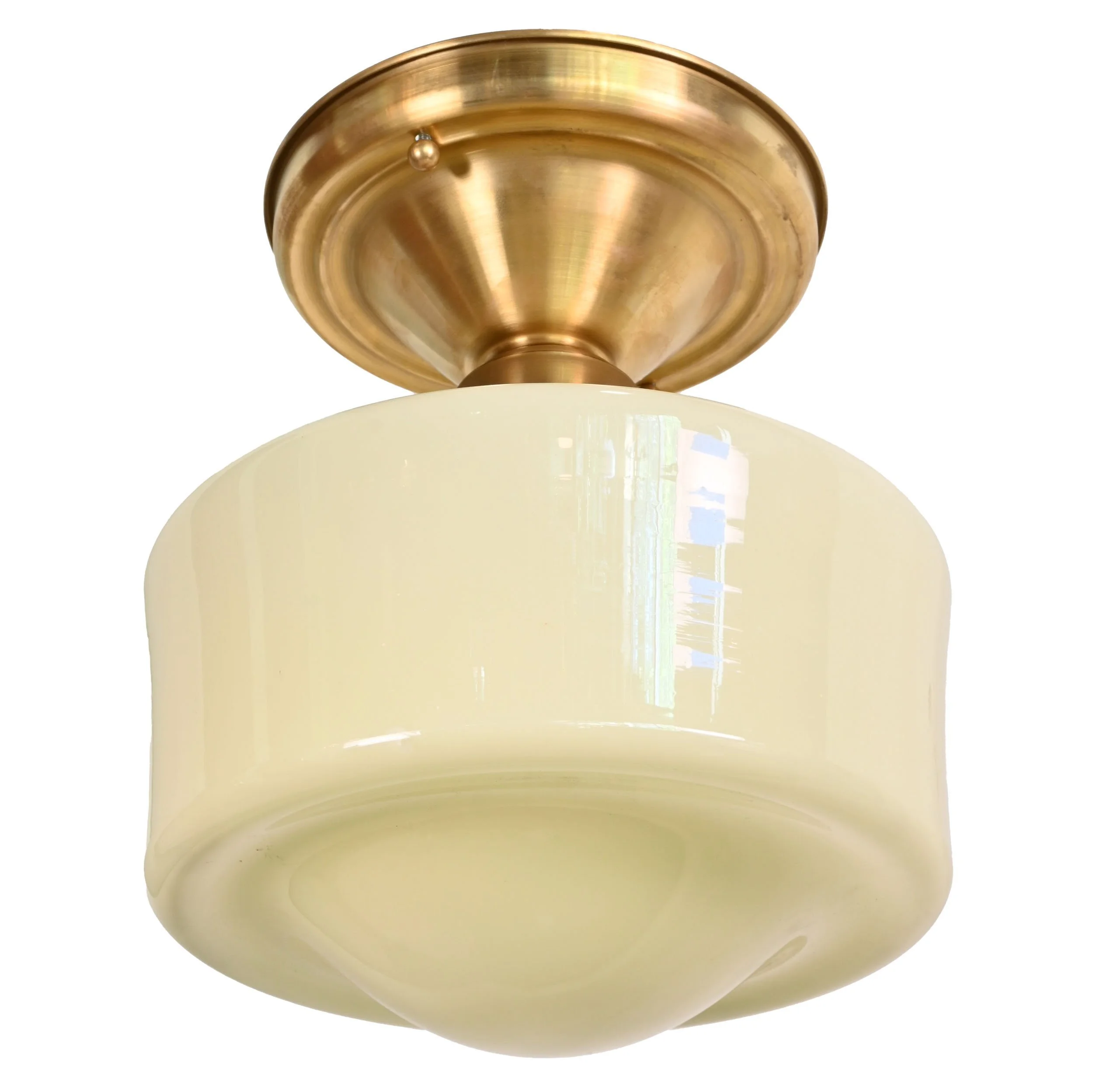 24772+vaseline+glass+schoolhouse+shade+on+brass+flushmount+2.jpg