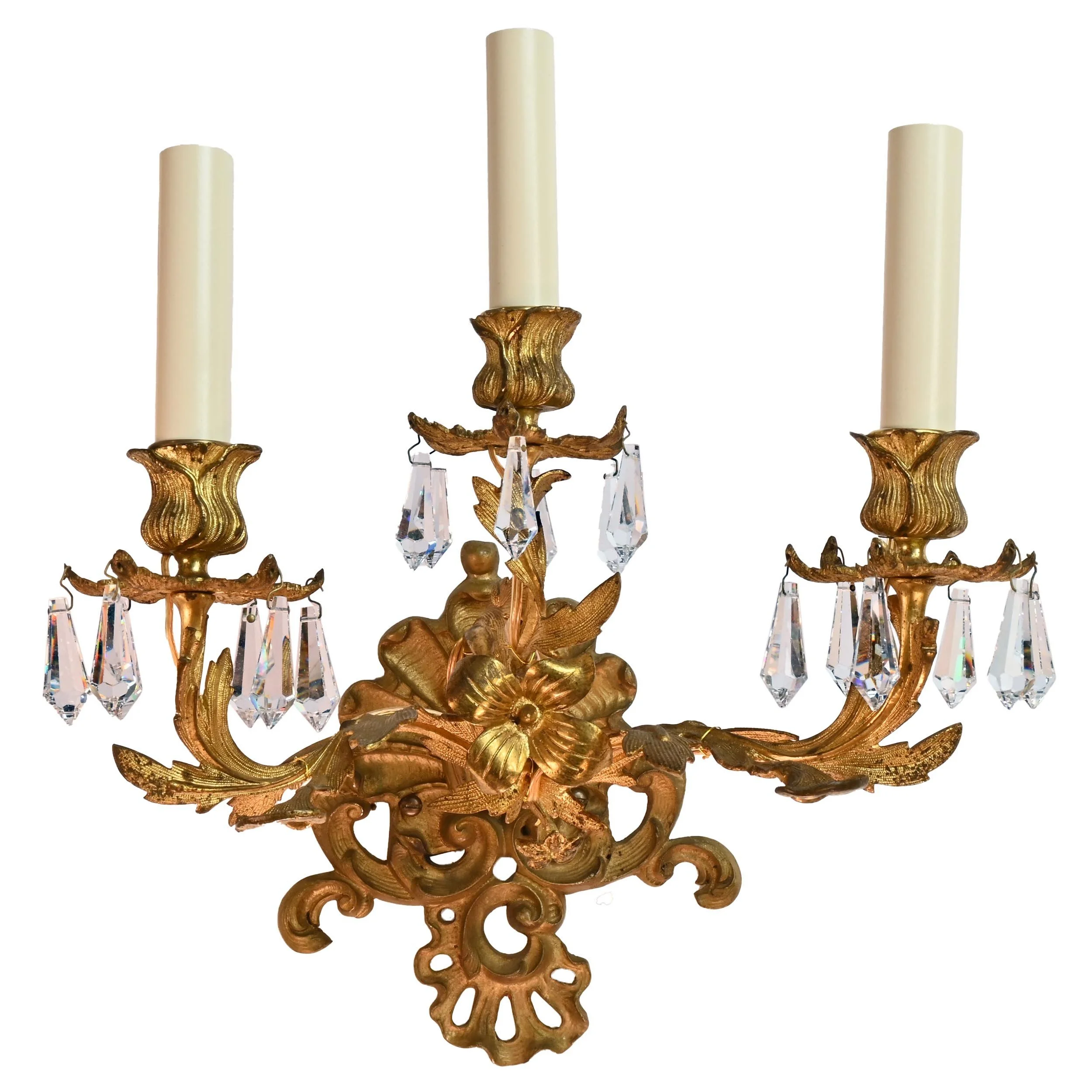 24813+floral+conversion+ornate+3+candle+brass+sconce+pair+3.jpg