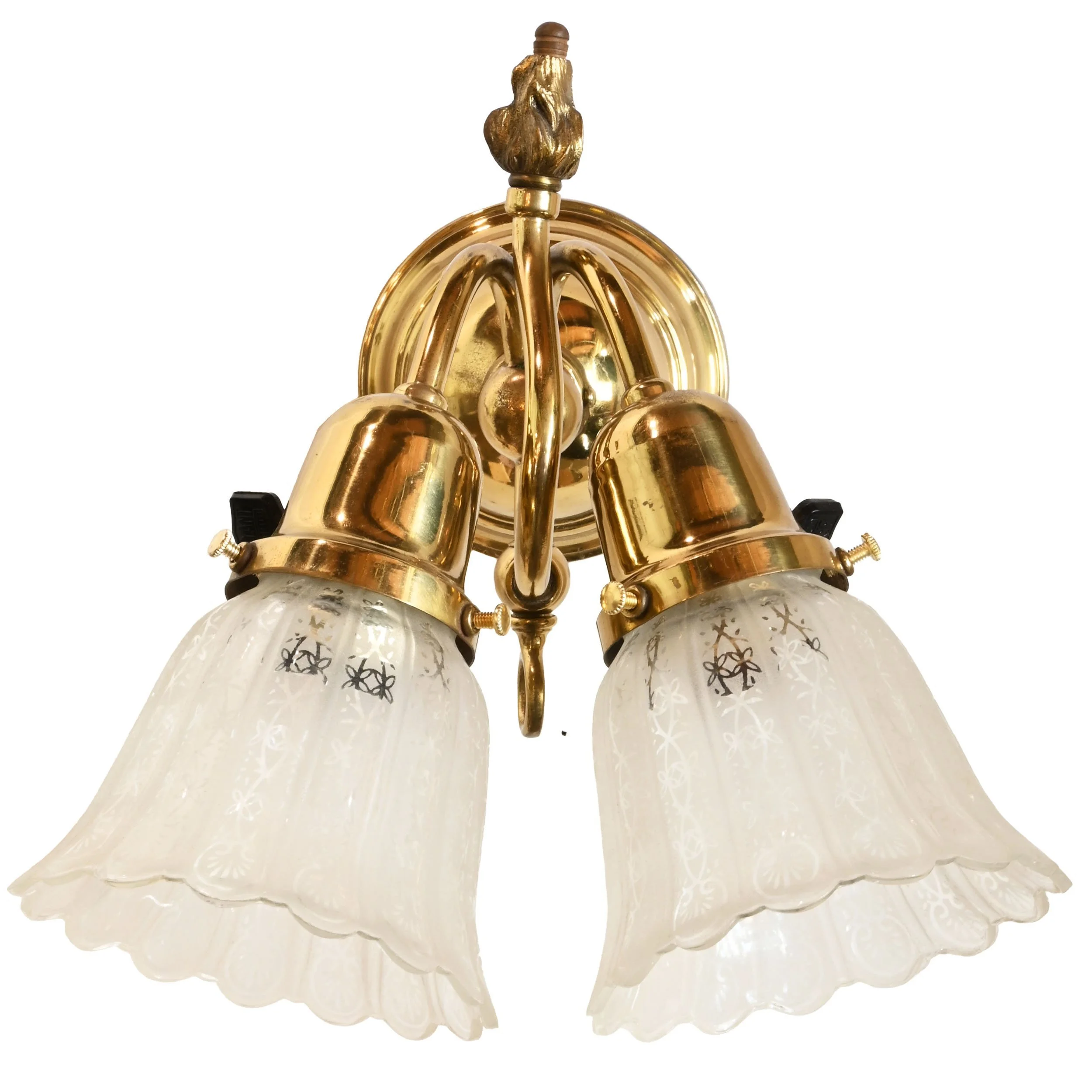 24904+polished+brass+gas+electric+conversion+two+shade+sconce+1.jpg
