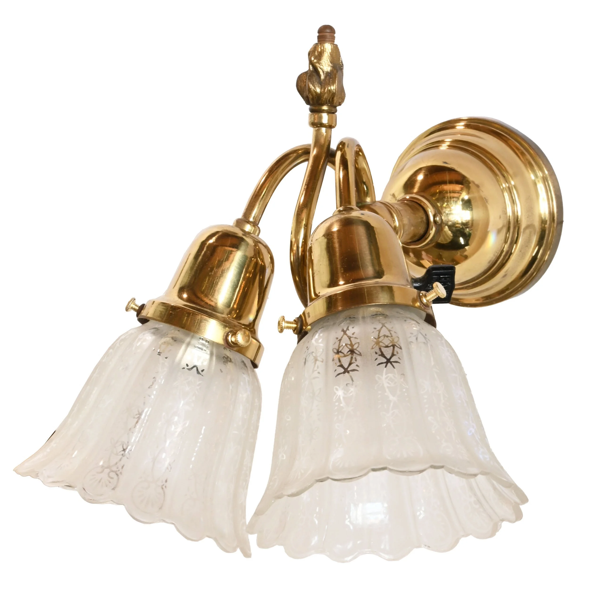 24904+polished+brass+gas+electric+conversion+two+shade+sconce+2.jpg