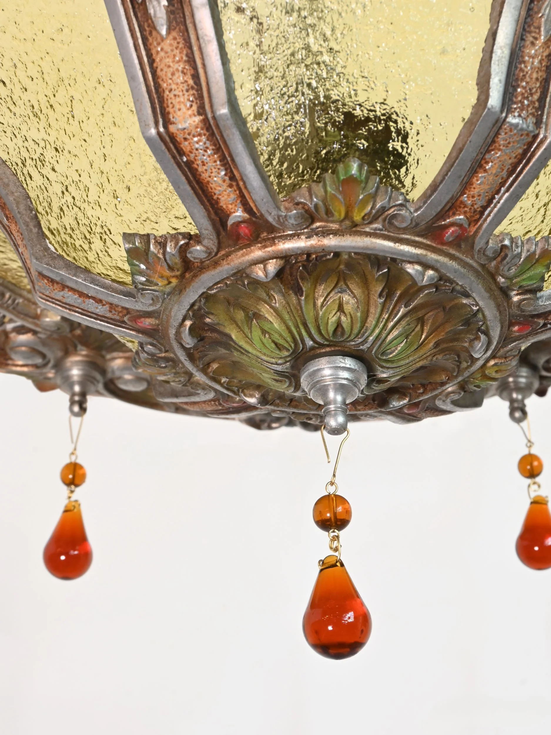 24912+polychrome+flushmount+with+amber+textured+glass+and+amber+teardrops+5.jpg