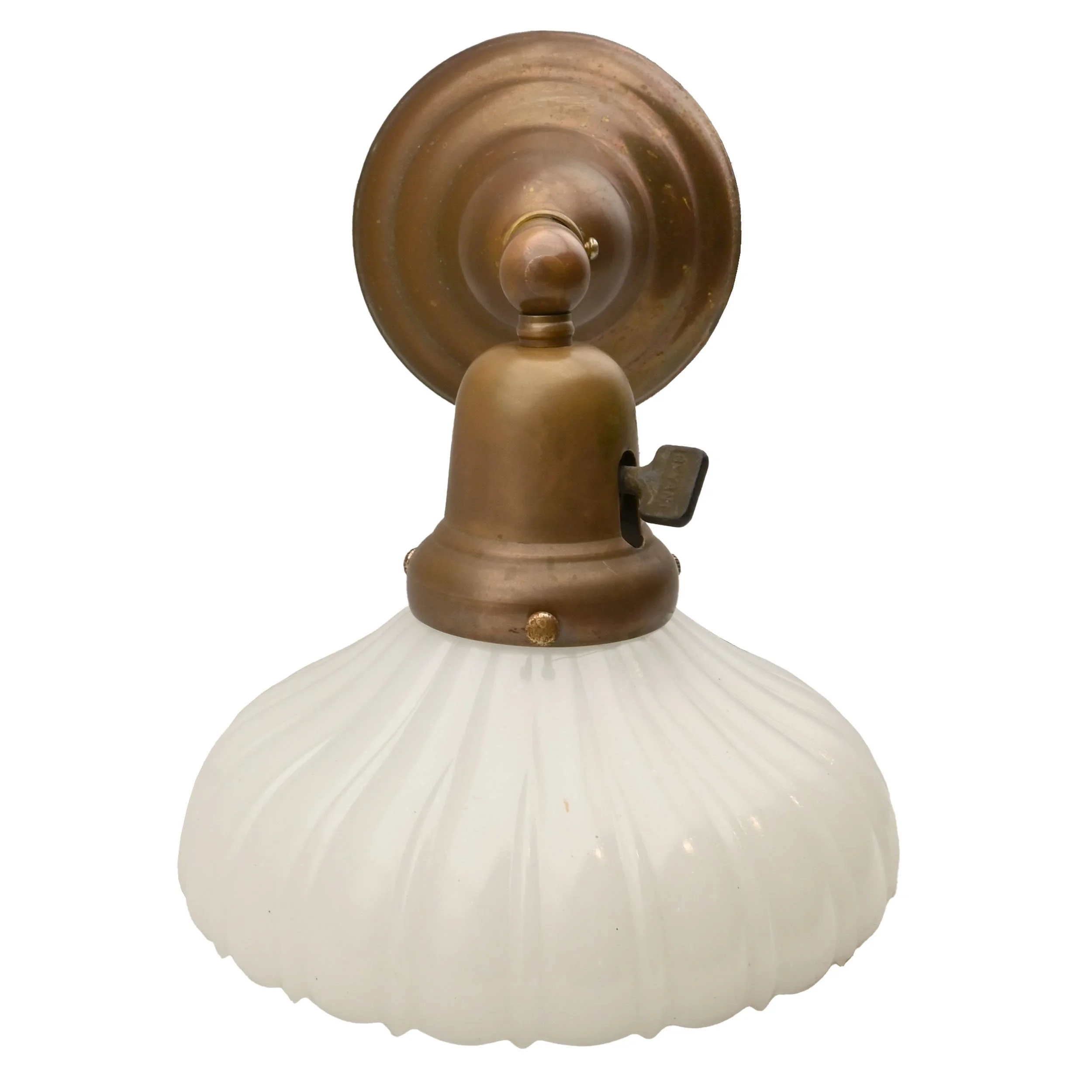 24953+pair+of+simple+classic+antique+brass+sconces+with+clambroth+sheffield-style+shade+3.jpg