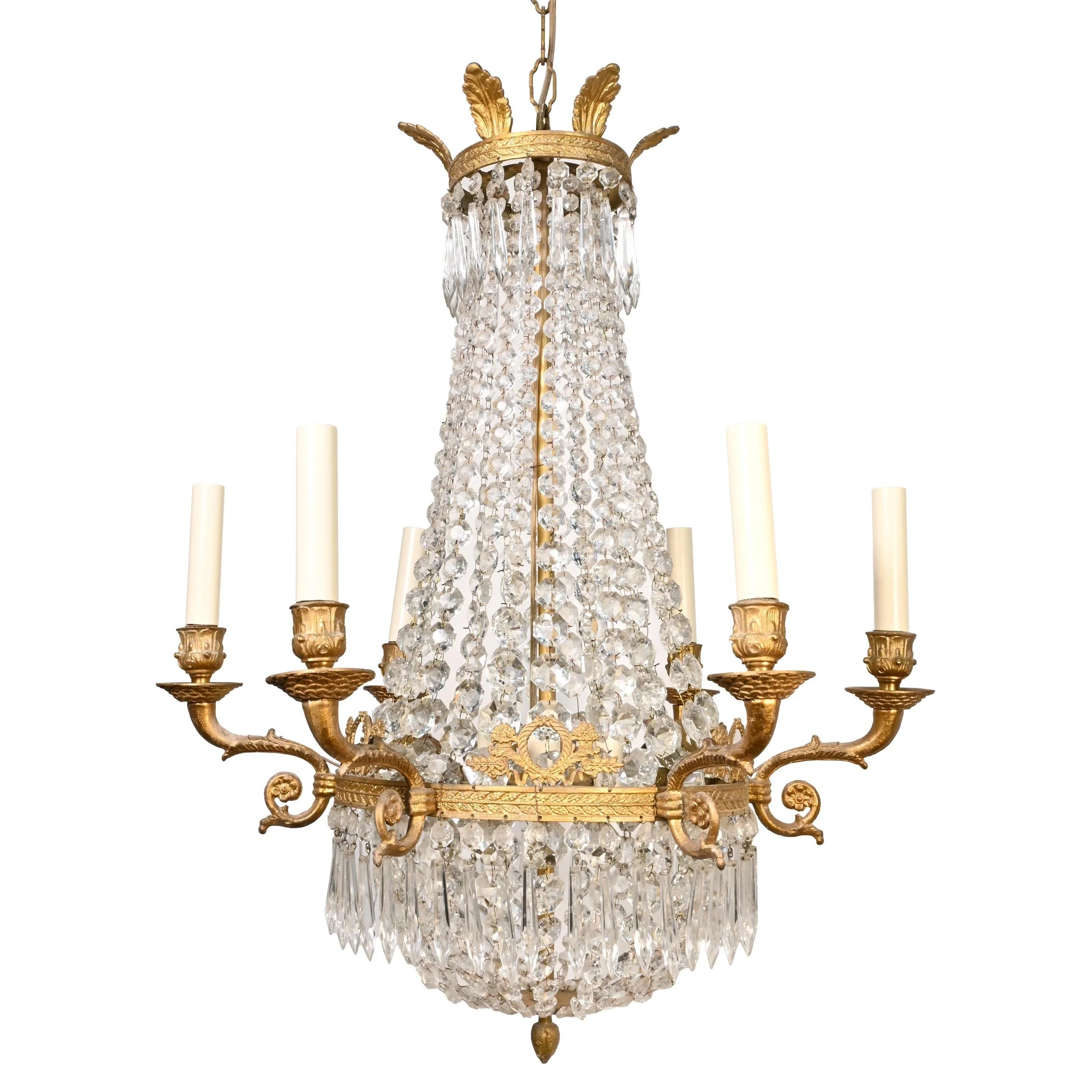 24924+cast+brass+hollywood+six+candle+regency+spanish+brass+crystal+chandelier+1.jpg
