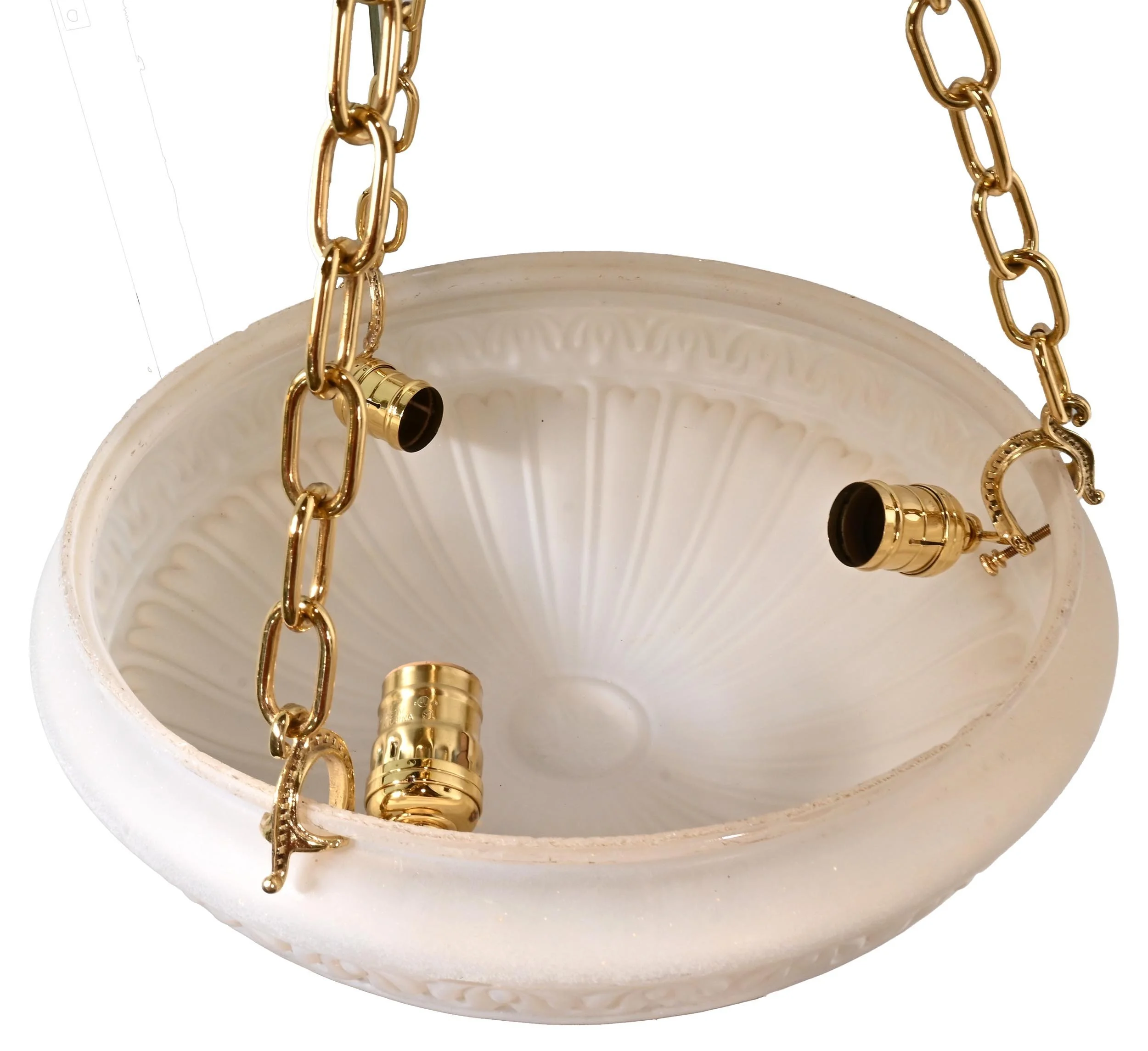 24978+polished+brass+three+chain+flush+mount+with+frosted+lambstongue+bowl+4.jpg