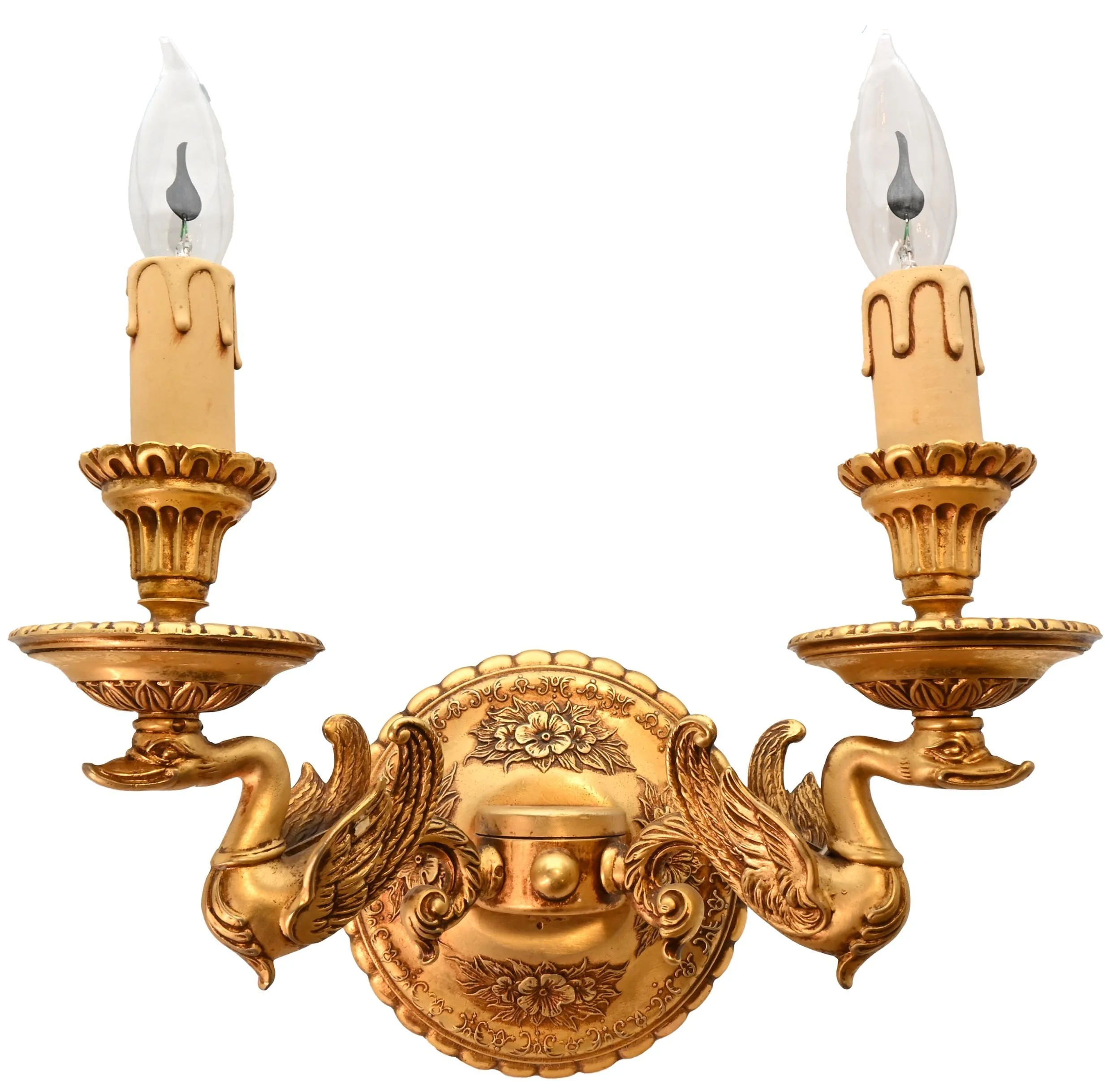 25132+swan+2+candle+gold+plate+sconce+pair+1.jpg