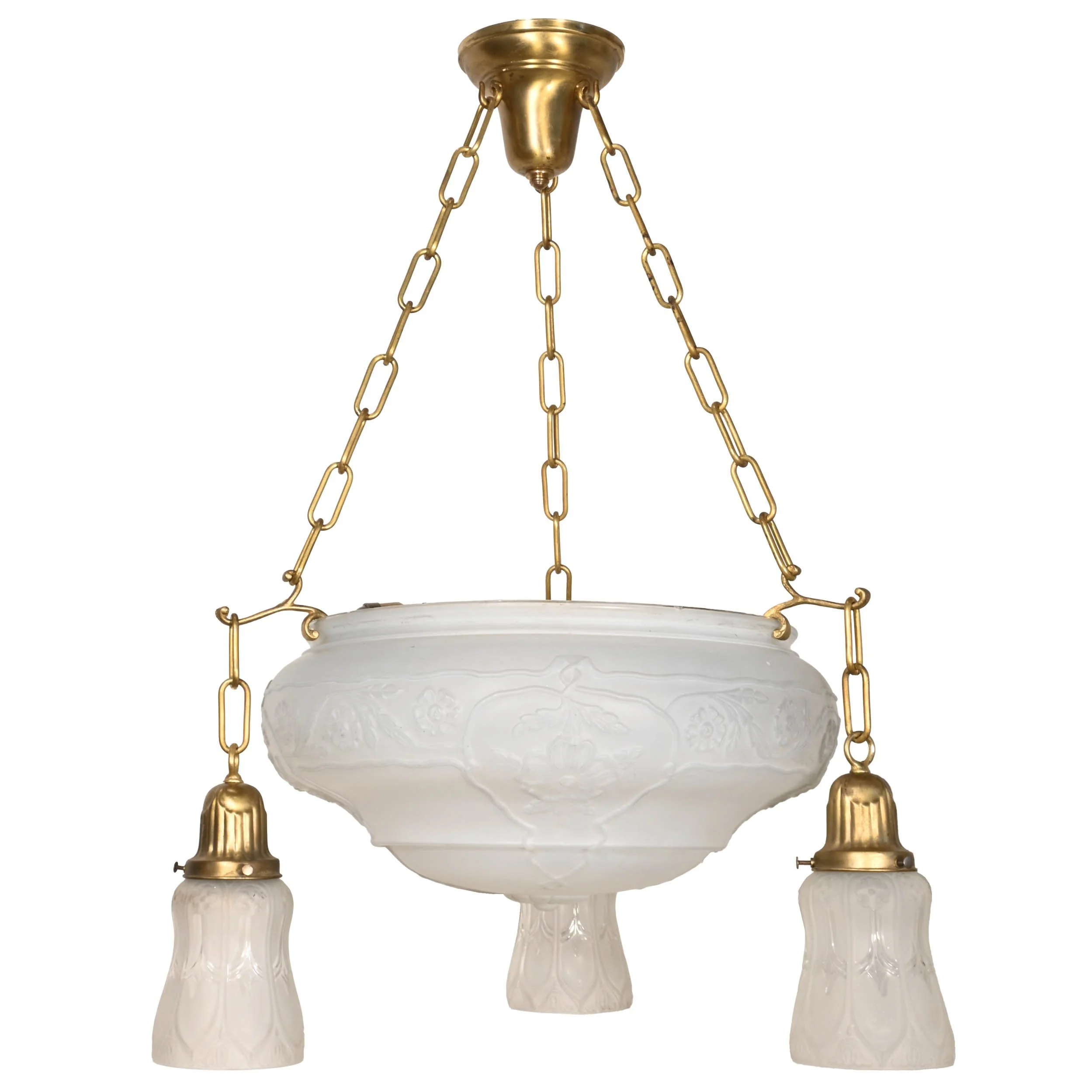 47299+three+chain+brass+art+nouveau+bowl+fixture+with+three+satellite+shades+1.jpg