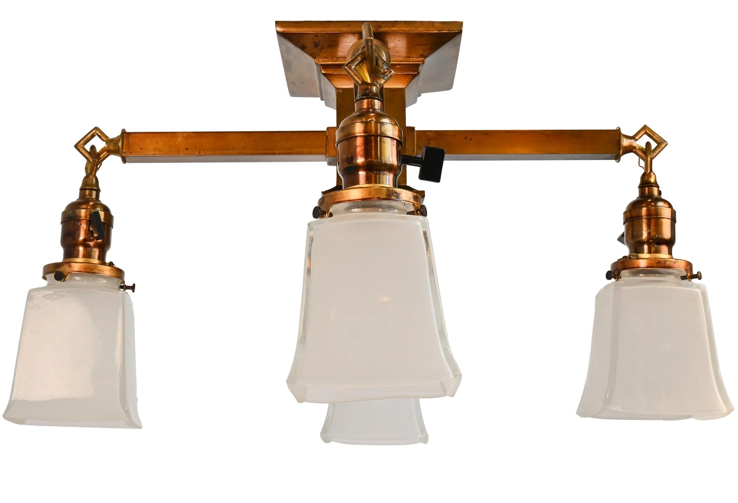 26027+flush+brass+mission+with+bell+frosted+shades+3.jpg