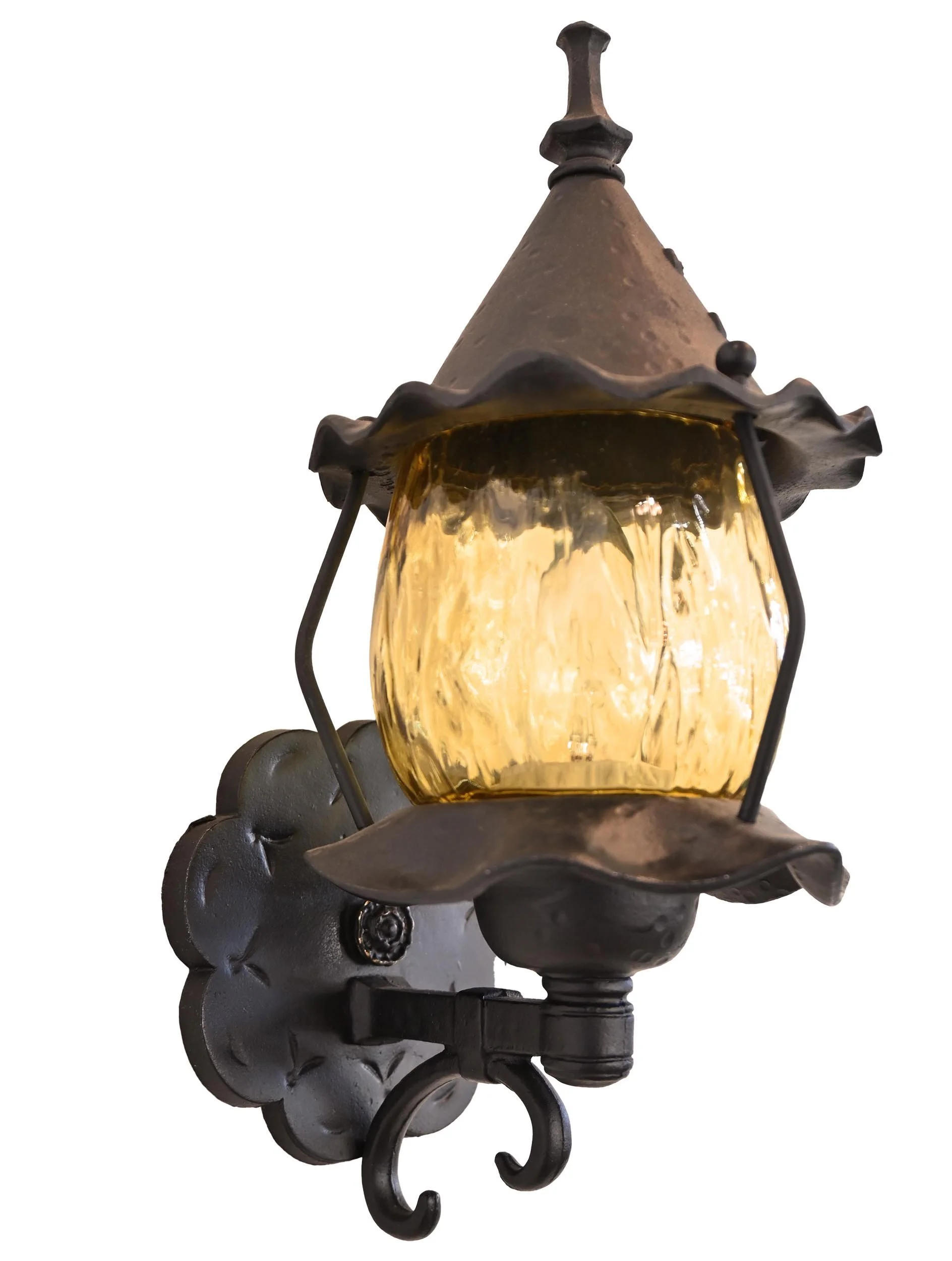 26004+witch+hat+1930+amber+crakle+glass+sconce+pair+2.jpg
