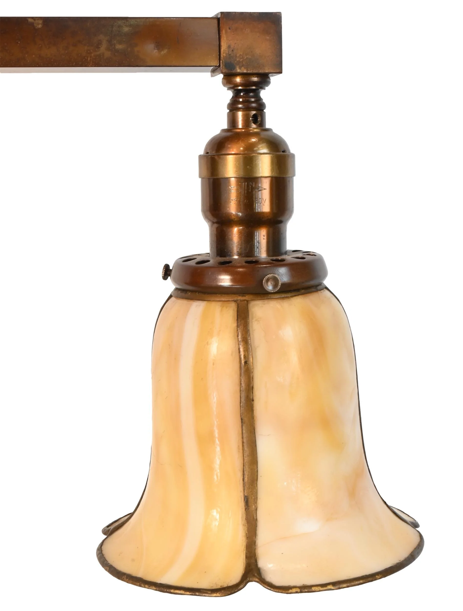 26014+2+arm+lion+face+mission+chandelier+with+copper+banded+shades+5.jpg