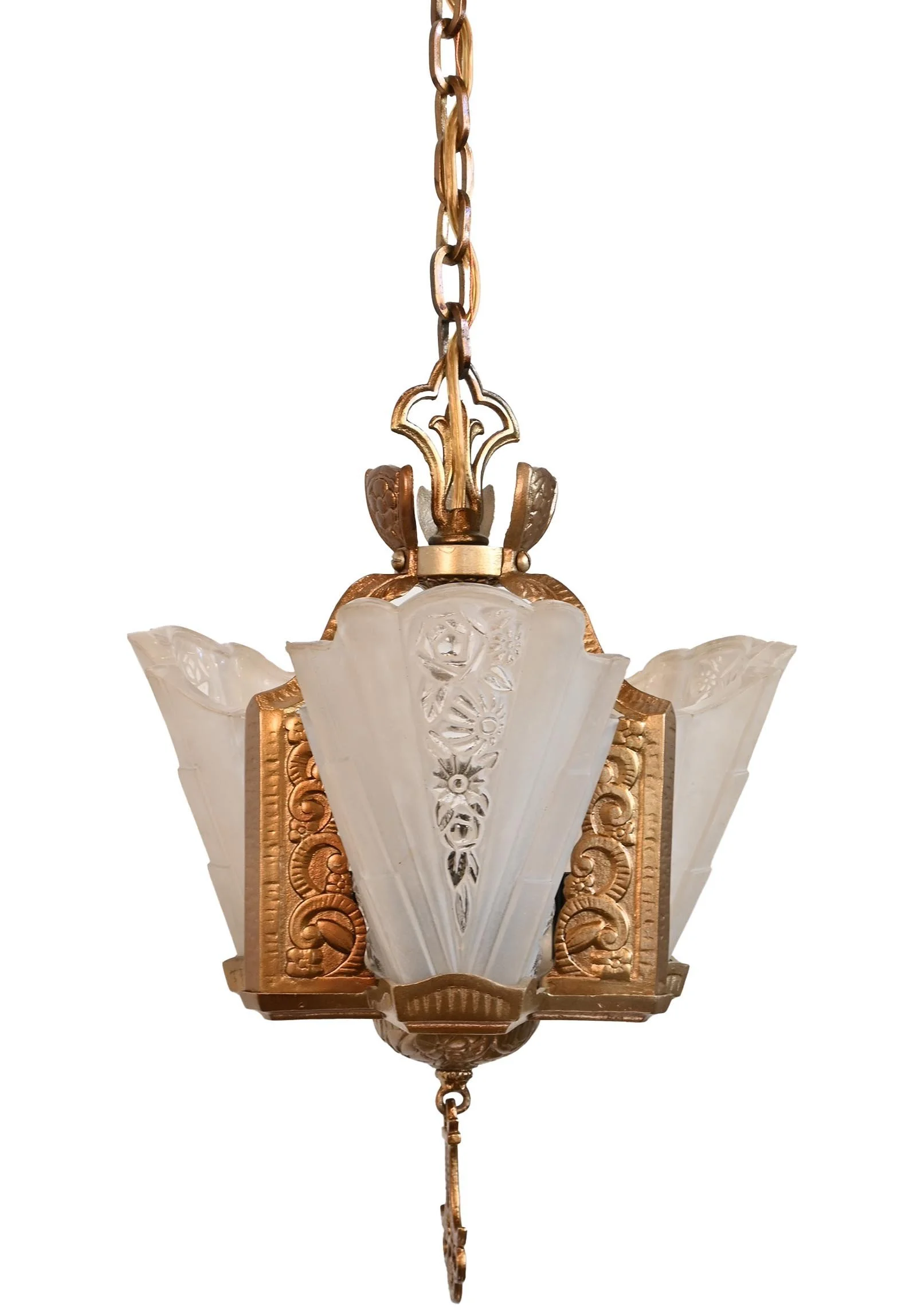 consolidated+4+slip+shade+gold+chandelier+1.jpg