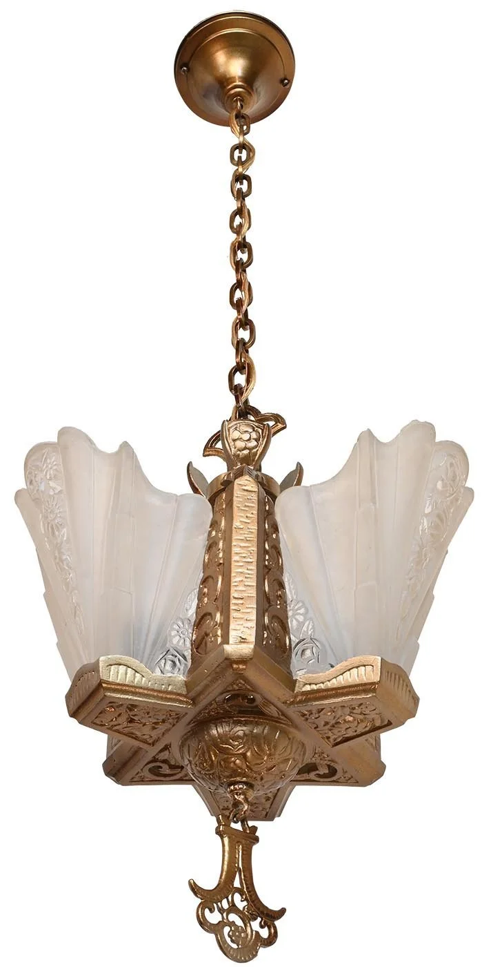 consolidated+4+slip+shade+gold+chandelier+2.jpg