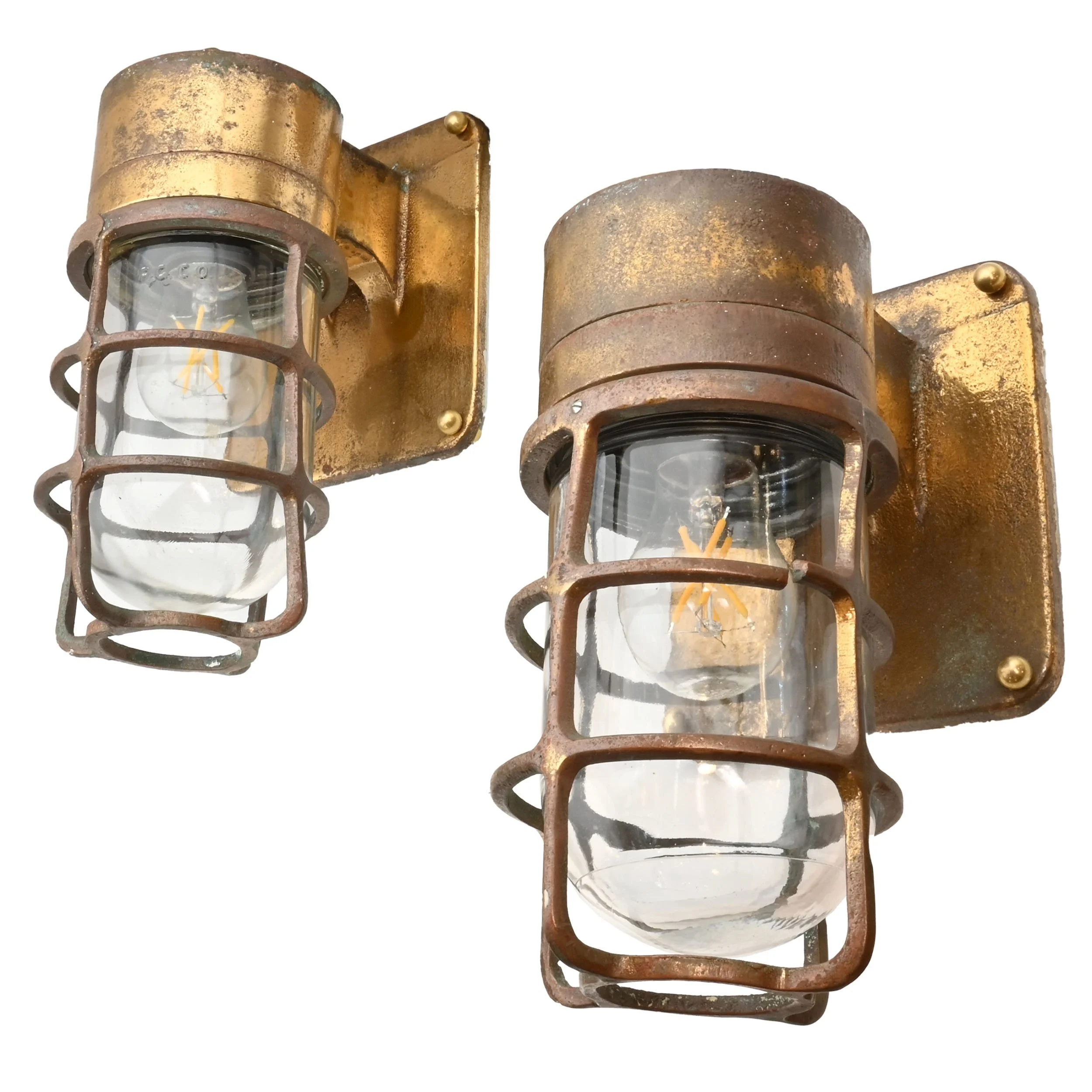25228+cast+brass+russell+and+stoll+industrial+caged+sconce+pair+4.jpg