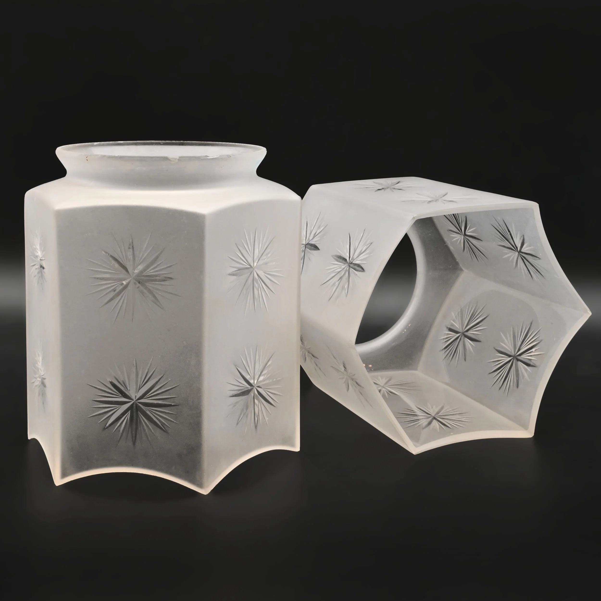 26037+hexagonal+frosted+shade+with+etched+star+1.jpg
