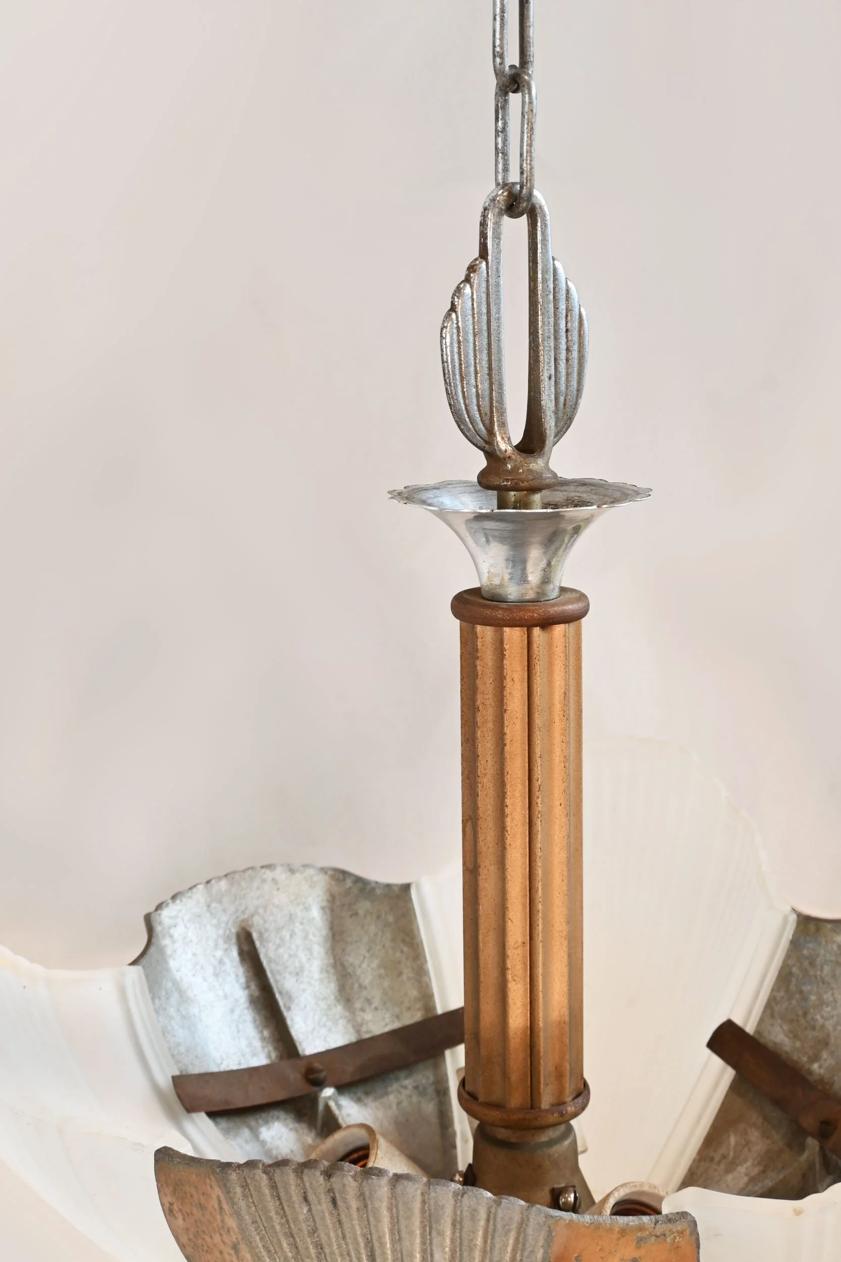 26052+art+deco+silver+and+gold+three+slip+shade+chandelier+3.jpg