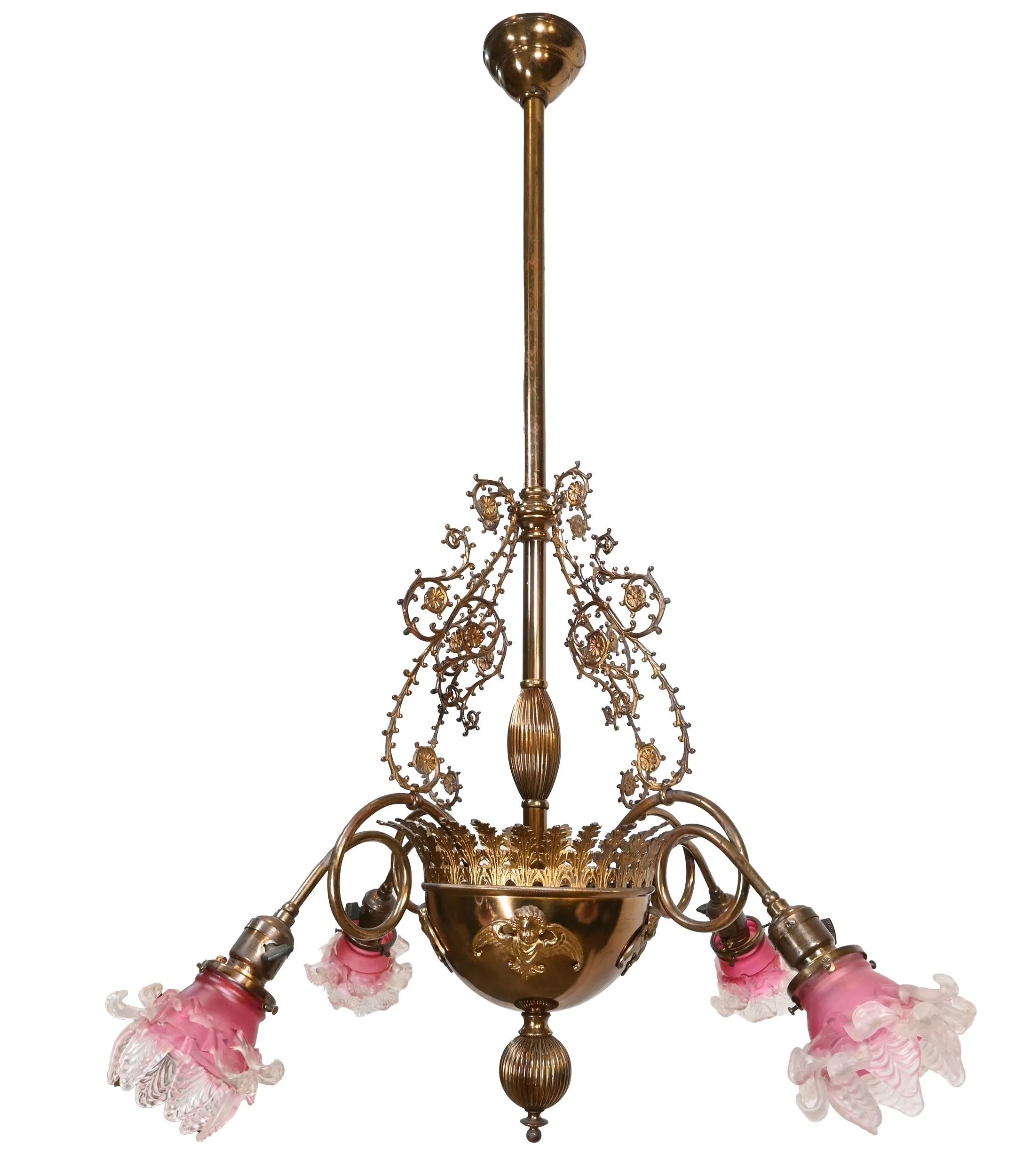 26081+brass+4+arm+cherub+gas+electric+with+rose+shades+1.jpg