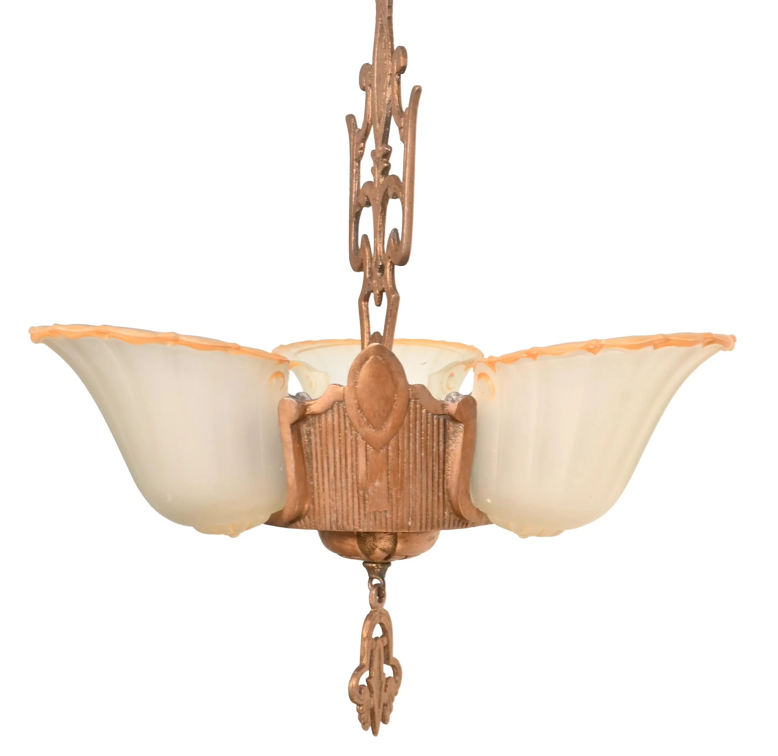 26073+gold+tip+slipshade+copper+gilt+chandelier+2.jpg