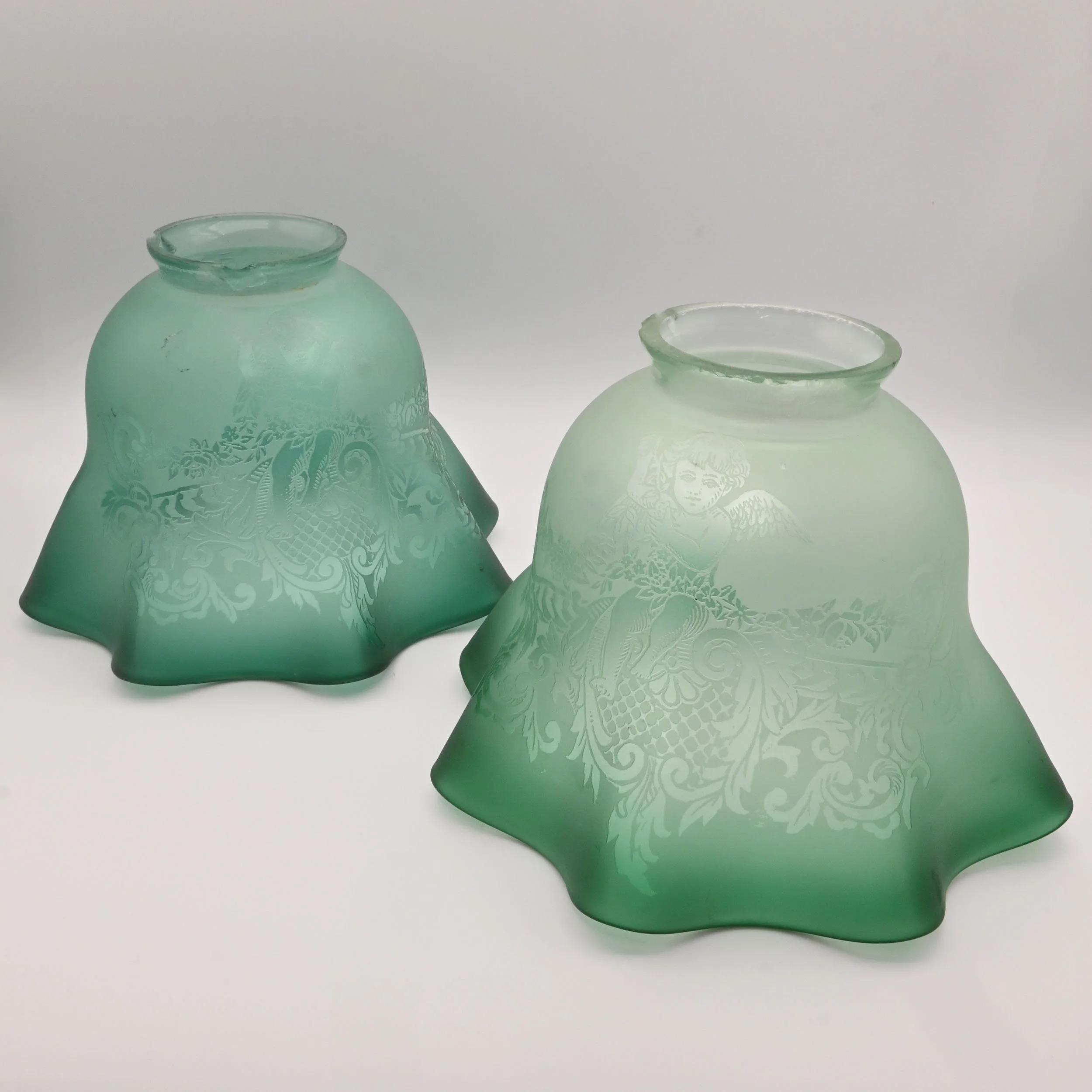26061+pair+of+teal+frosted+shades+with+etched+cherub+2.jpg