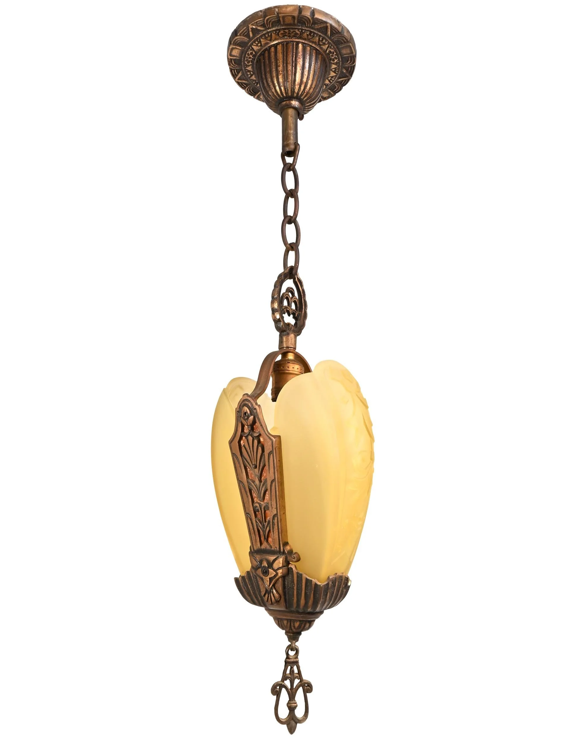 25254+art+deco+brass+gilt+2+slip+shade+pendant+1.jpg