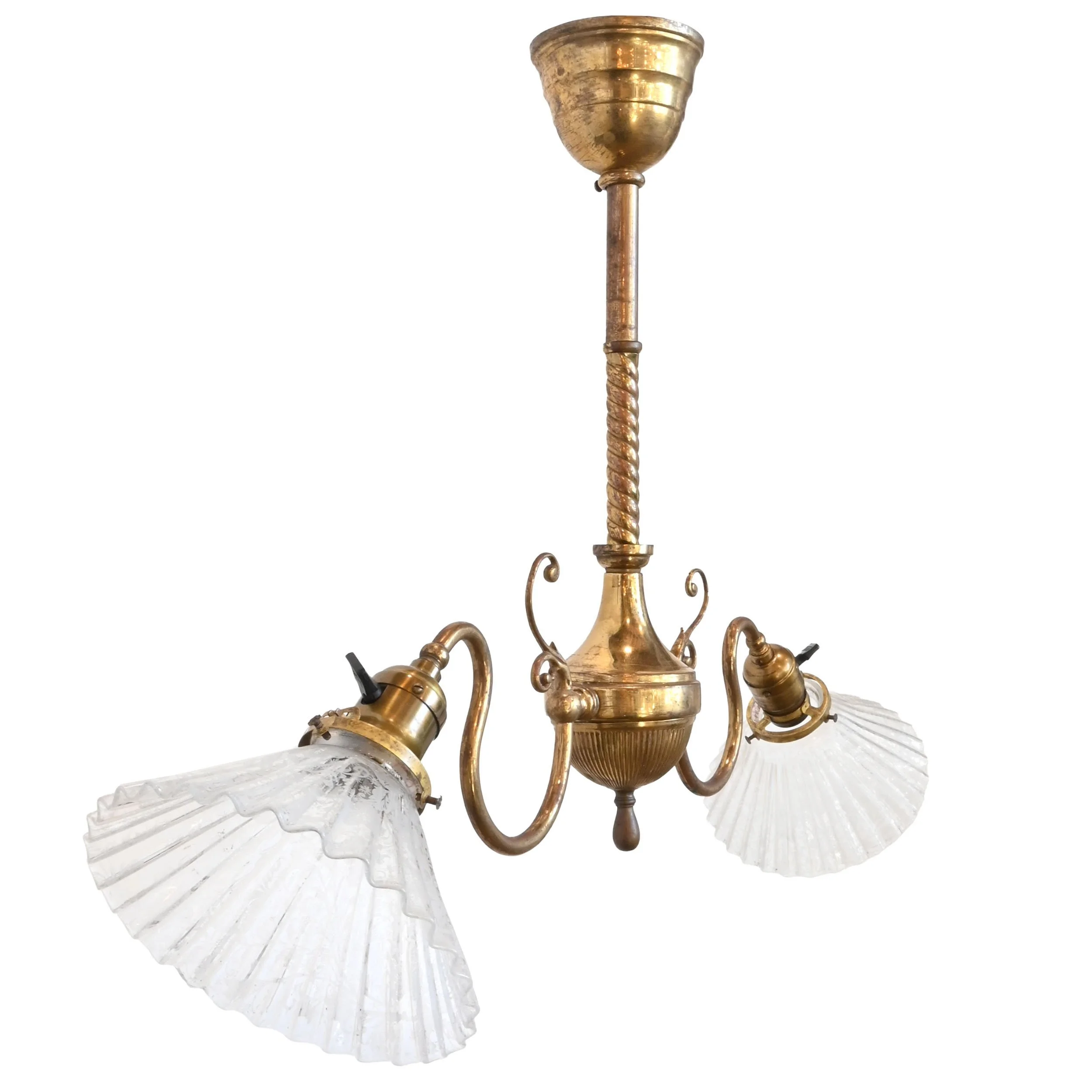 26119+petite+brass+early+electric+two+arm+pendant+with+pleated+shades+2.jpg