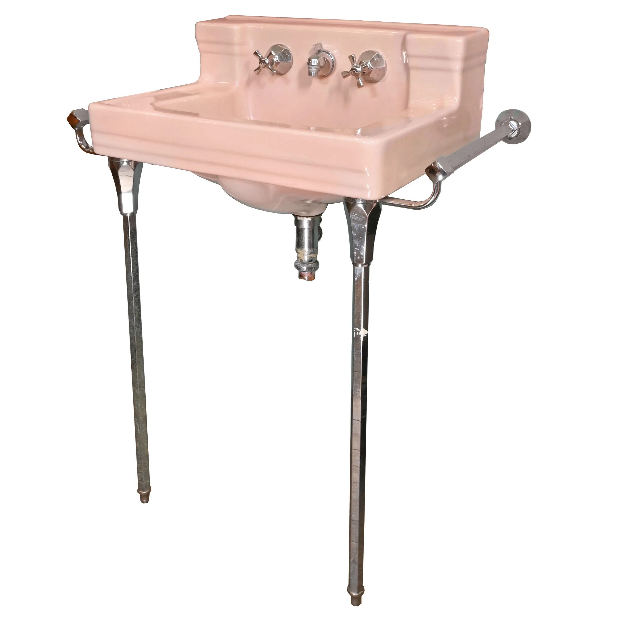 25135+pink+standard+sink+with+double+towel+bars+2.jpg