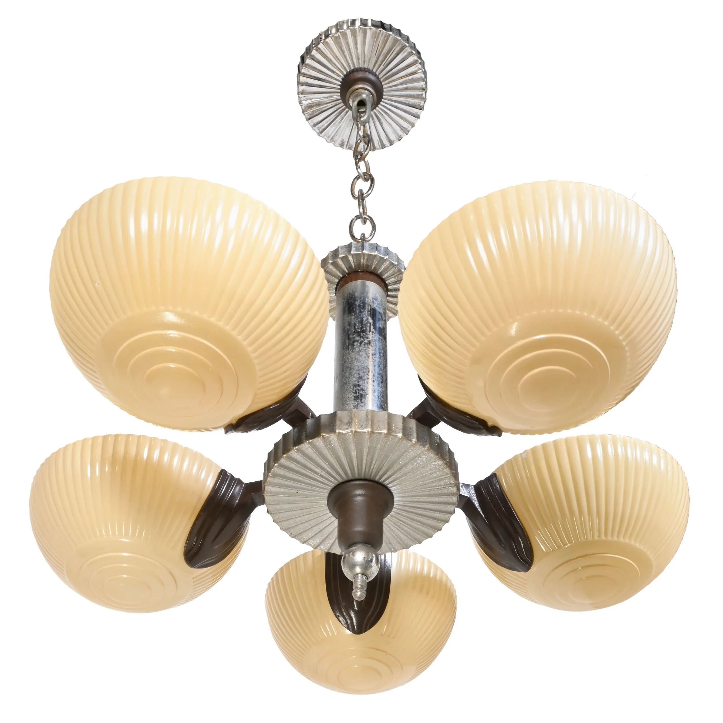 25264+chrome+and+brown+gilt+deco+five+shade+chandelier+3.jpg