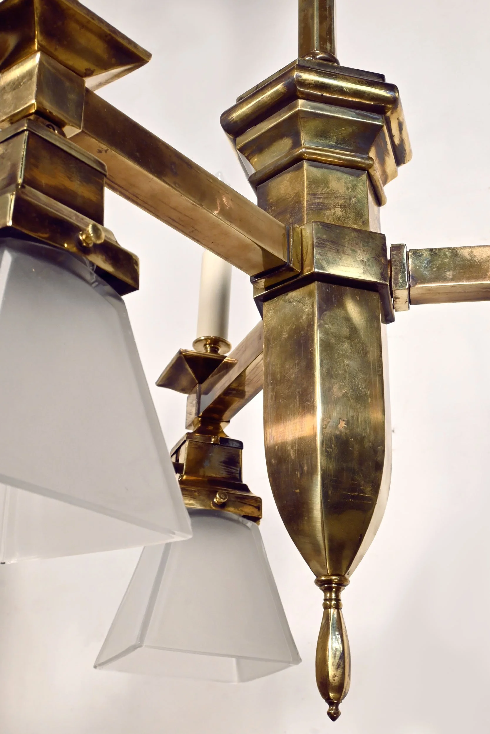 25266+polished+brass+three+arm+mission+gas+electric+chandelier+4.jpg