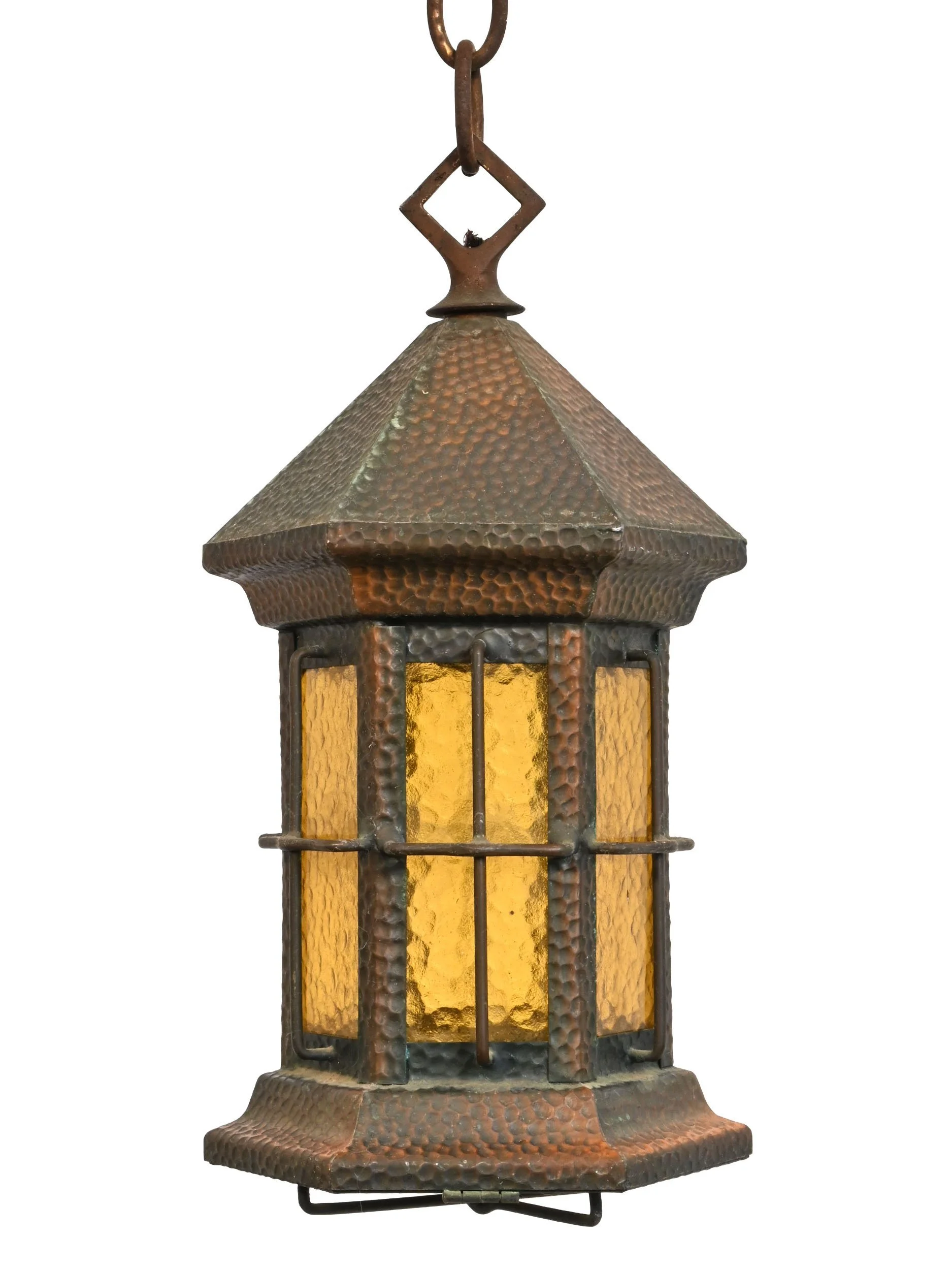 25289+hammered+copper+cottage+pendant+with+textured+amber+glass+1.jpg