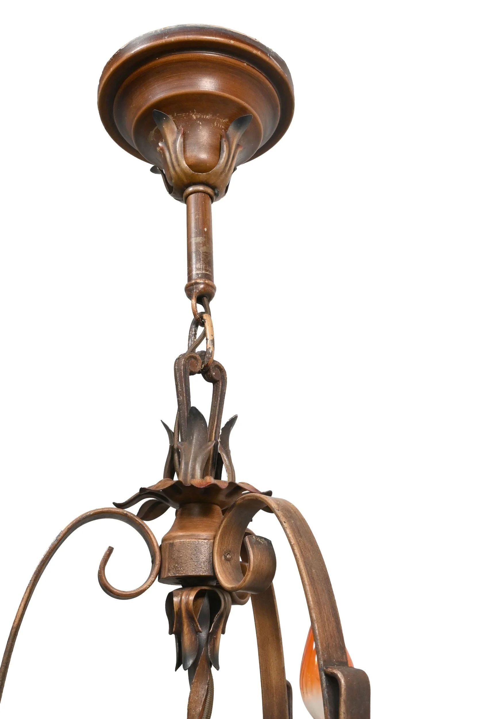26133+wrought+iron+polychrome+three+candle+chandelier+with+amber+drop+3.jpg