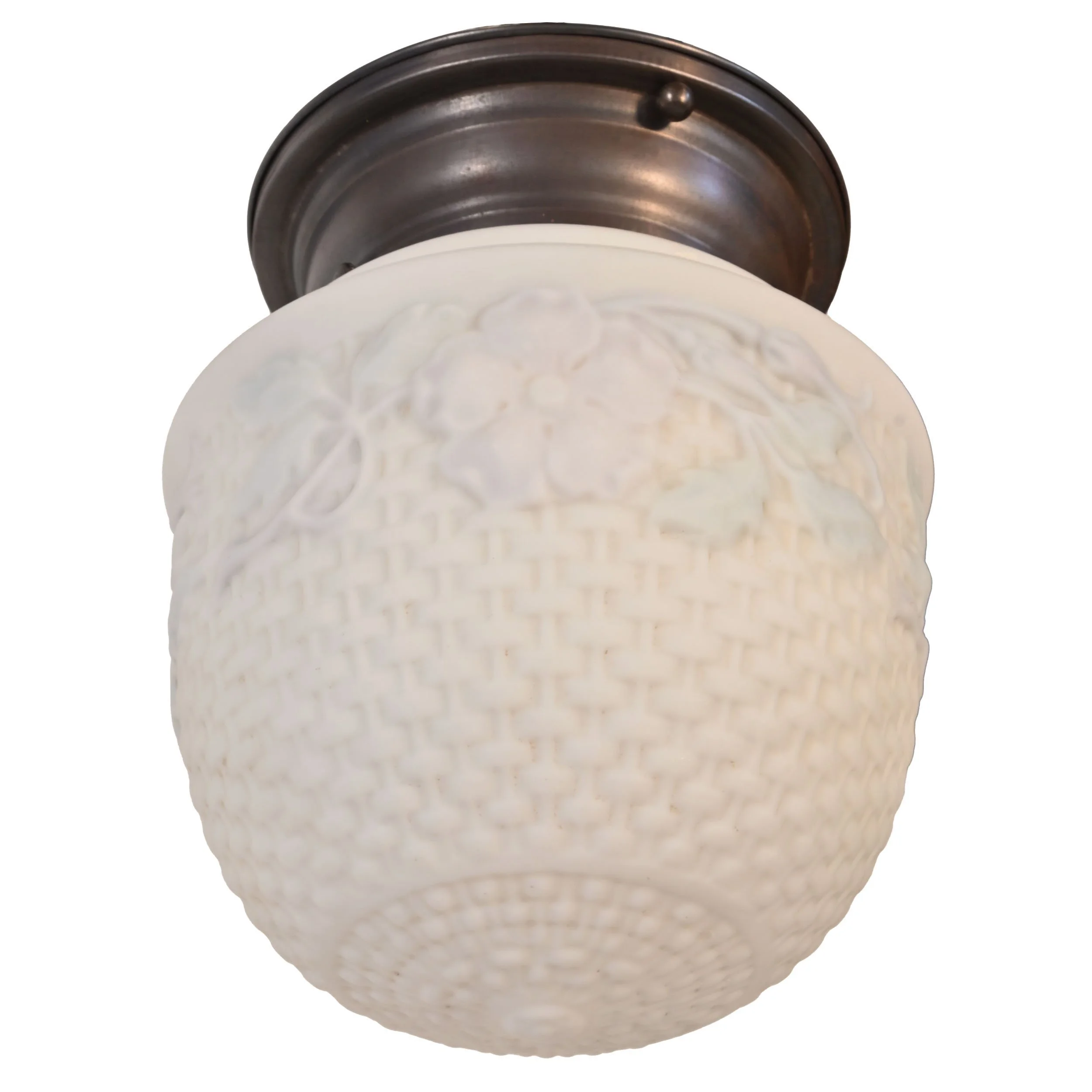 26105+cast+basketweave+shade+with+hand+painted+interior+on+brass+flush+fixture+3.jpg