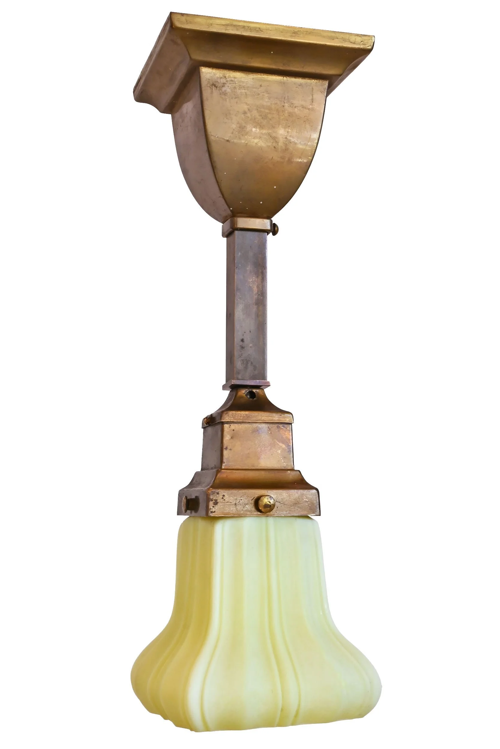 25333+brass+craftsman+pendant+with+square+vaseline+glass+shade+1.jpg