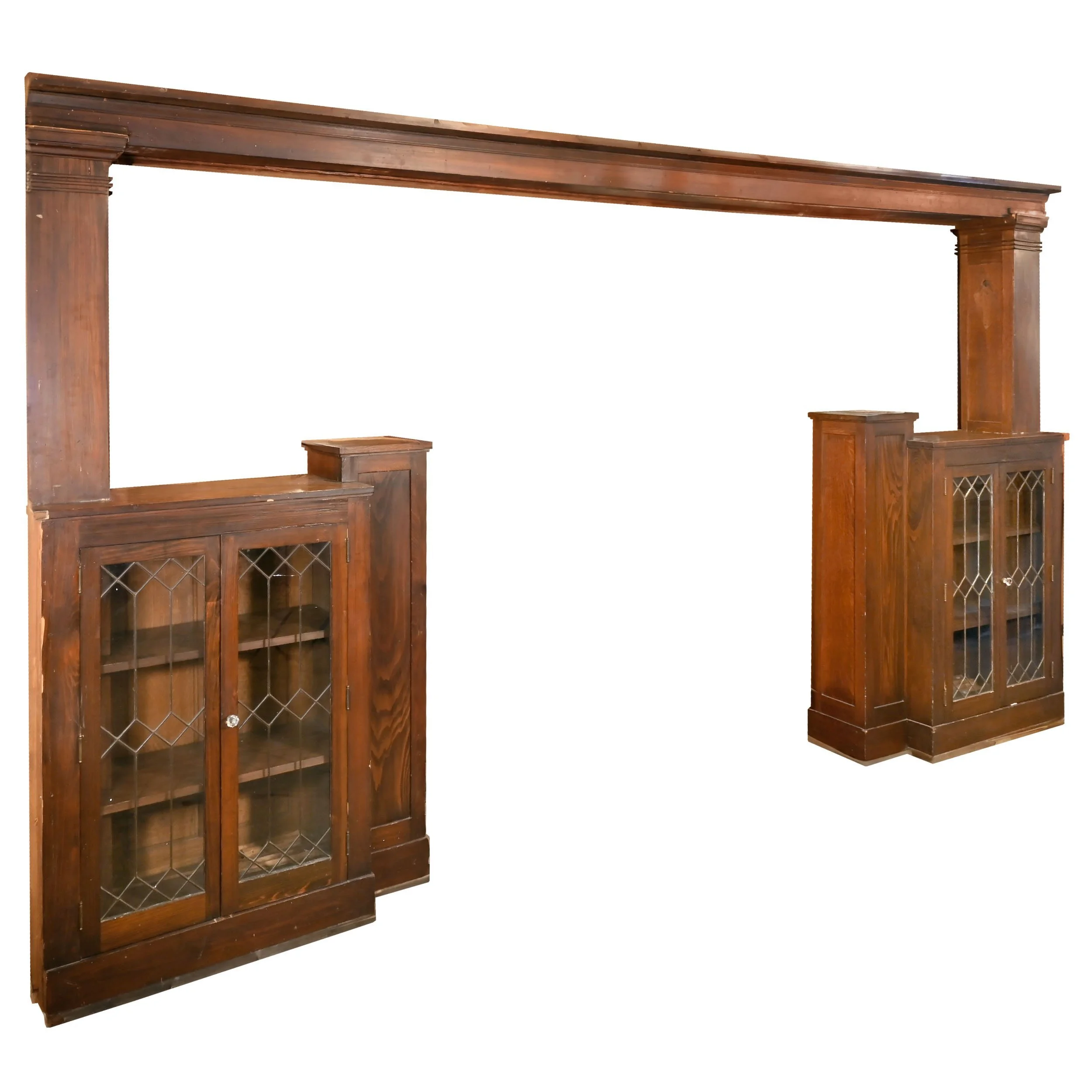 25337+dark+oak+built+in+room+divider+with+leaded+glass+cabinets+1.jpg