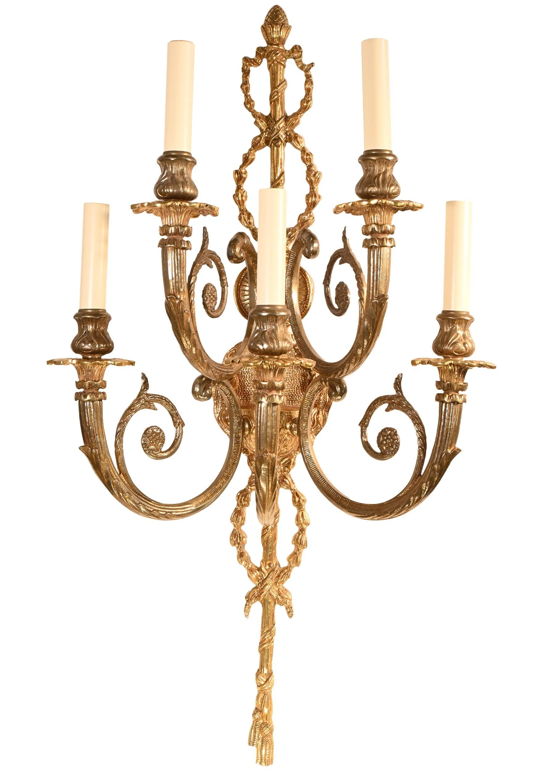 25222+OVERSIZED+ROCOCO+5+CANDLE+BRASS+SCONCE+PAIR+1.jpg