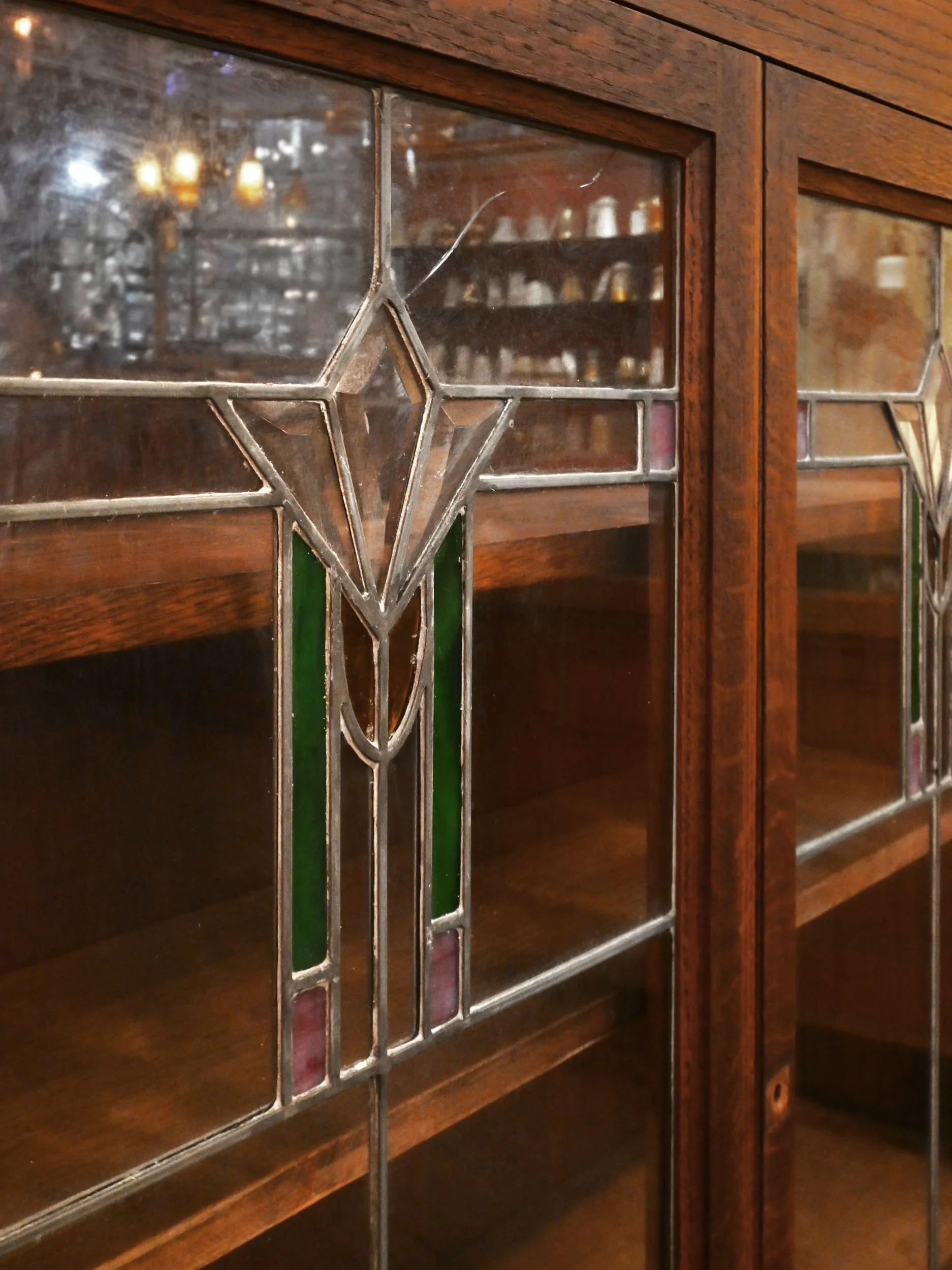 25279+pair+of+built+in+oak+cabinets+with+leaded+glass+doors+6.jpg