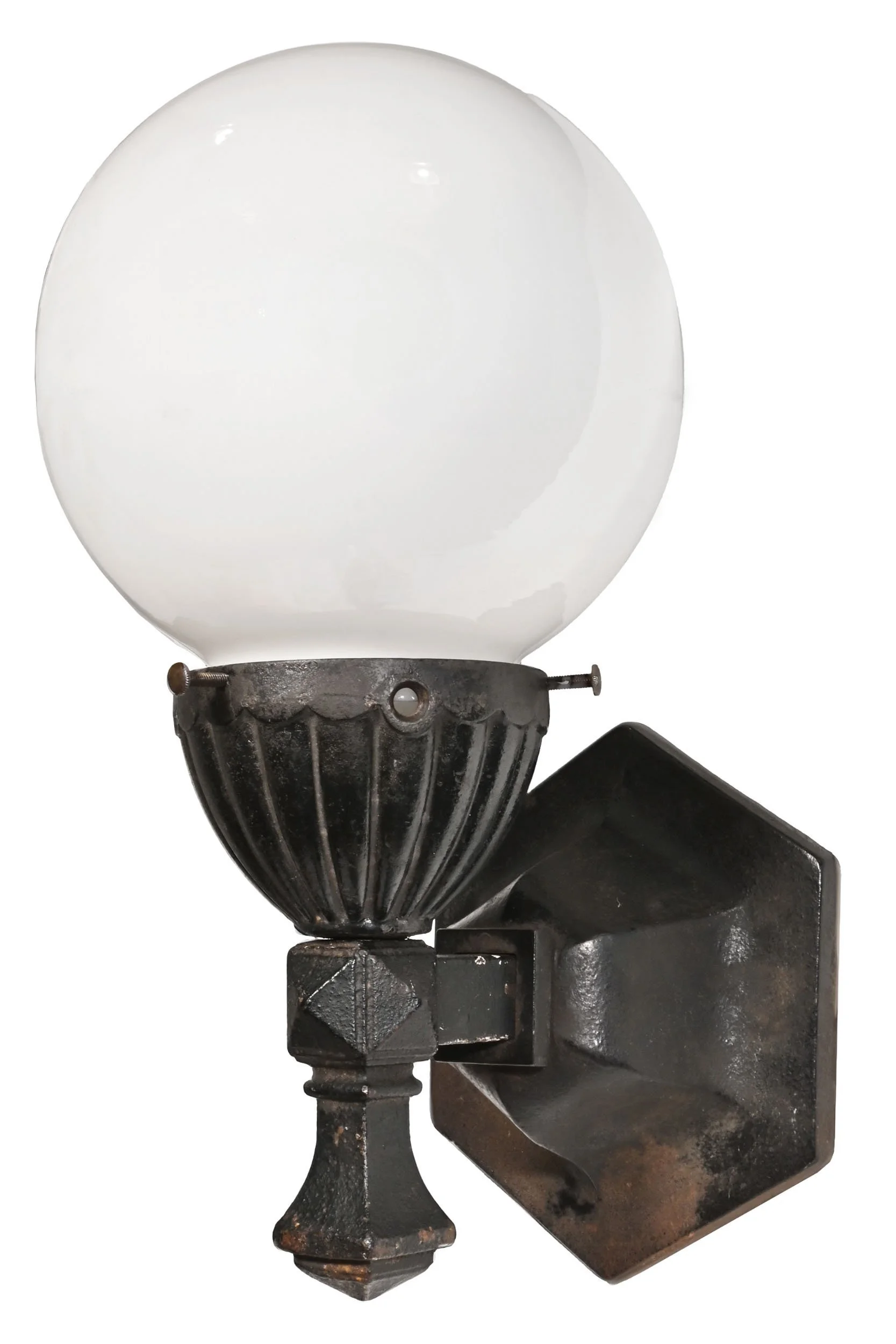 24598+cast+iron+exterior+sconce+with+scalloped+neck+and+white+globe+1.jpg