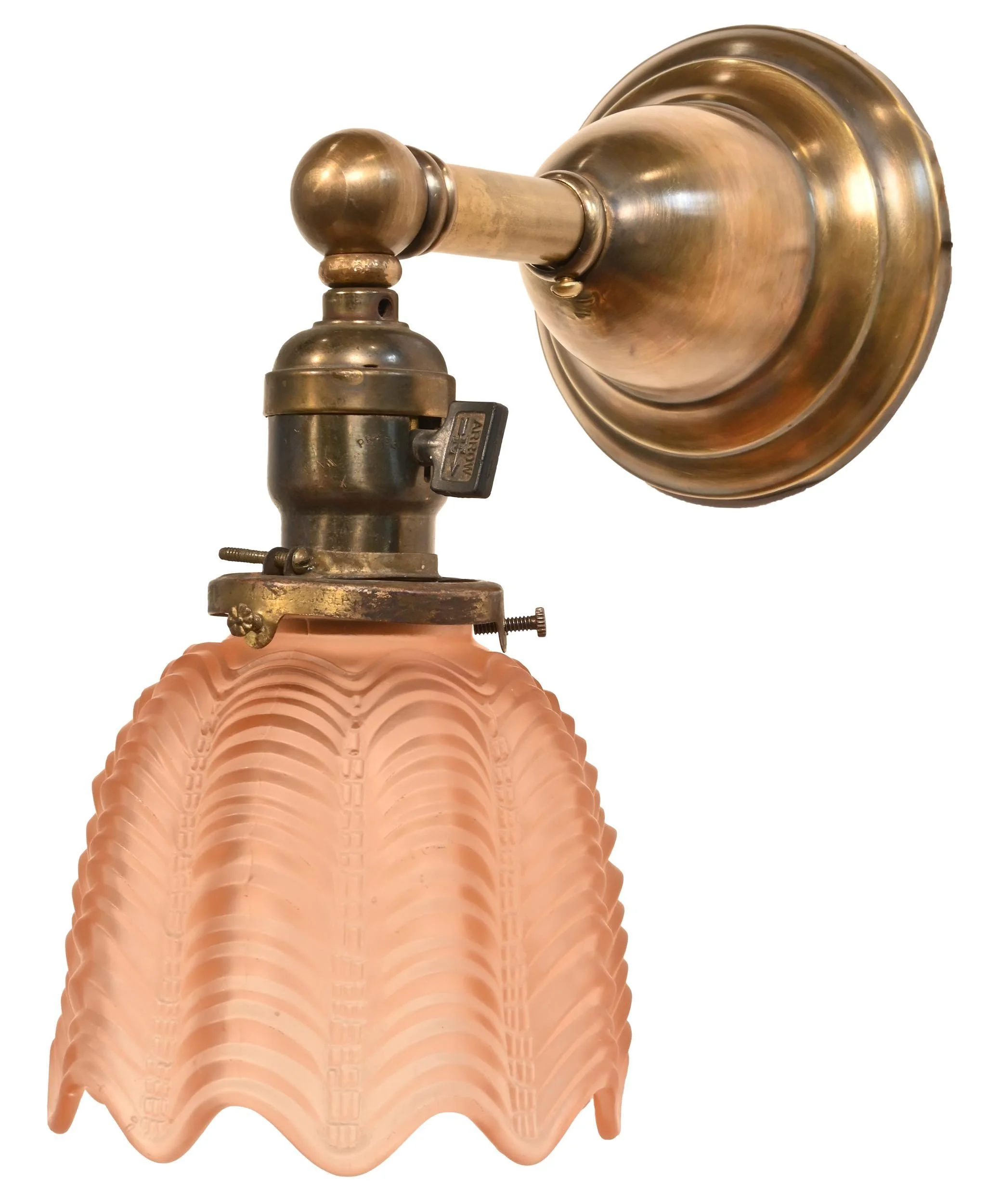 25418+pink+draped+shade+on+brass+sconce+pair+1.jpg