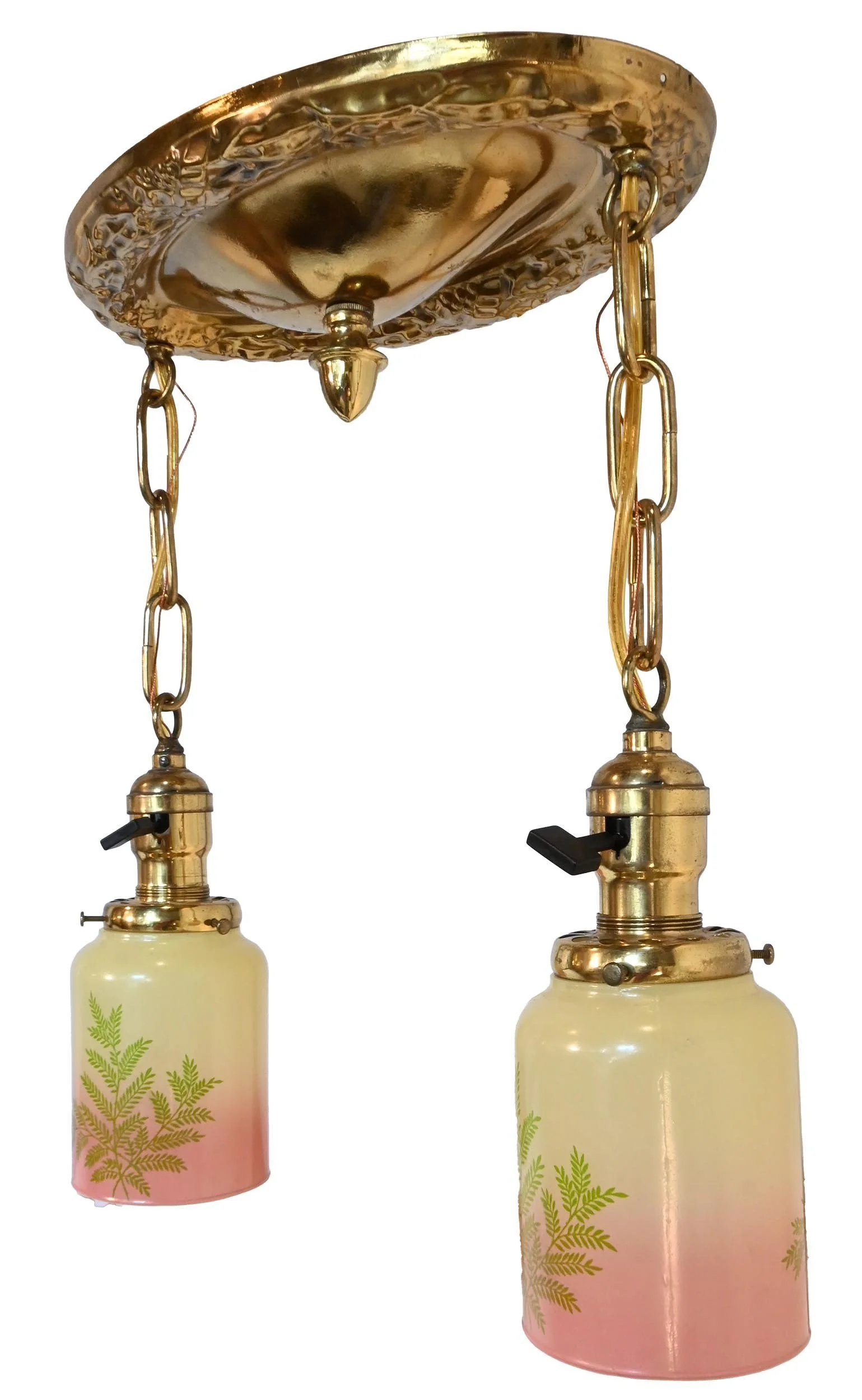 26146+polished+oval+flush+fixture+with+fern+shades+2.jpg