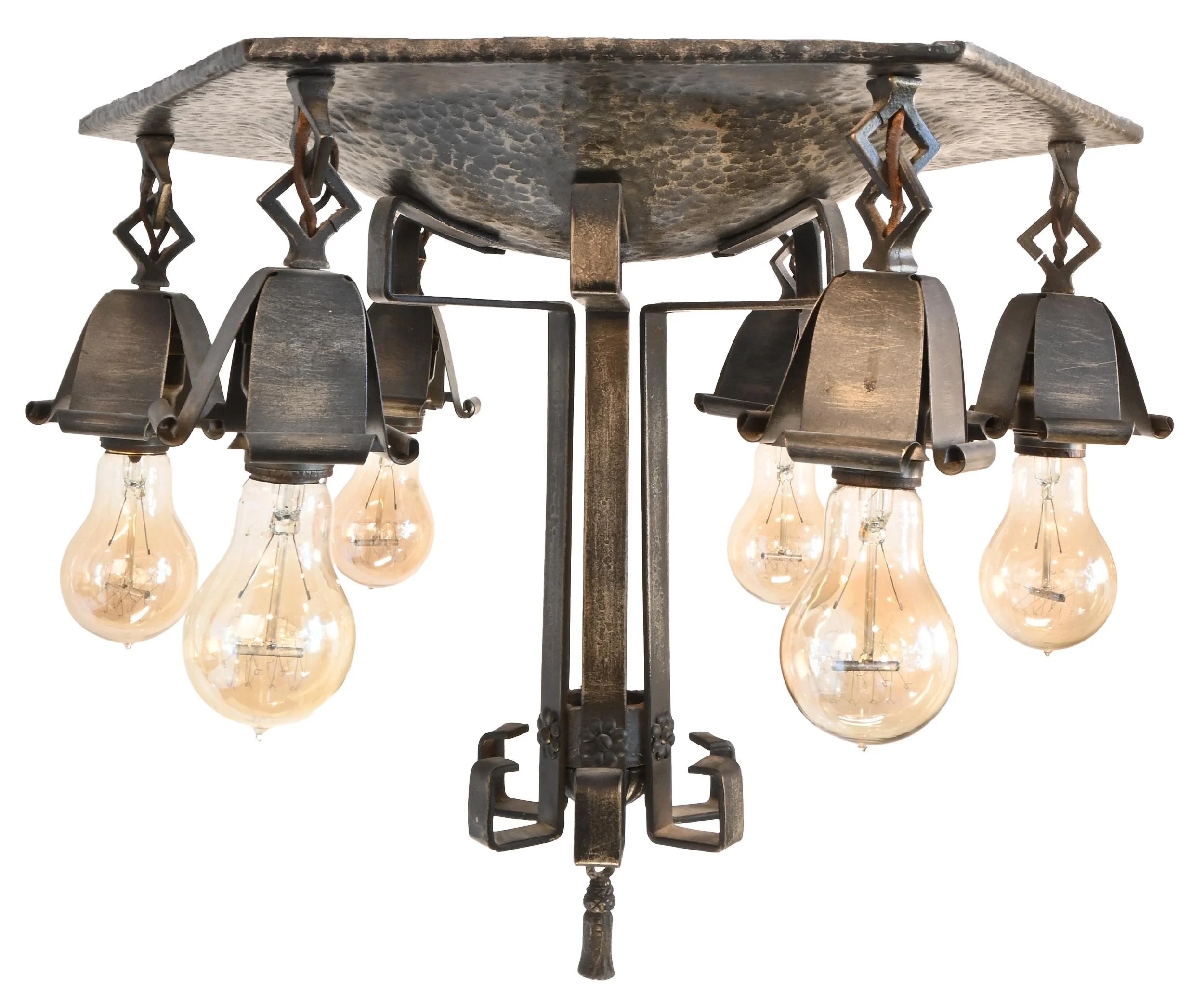 25435+hammered+tudor+6+light+flush+chandelier+1.jpg