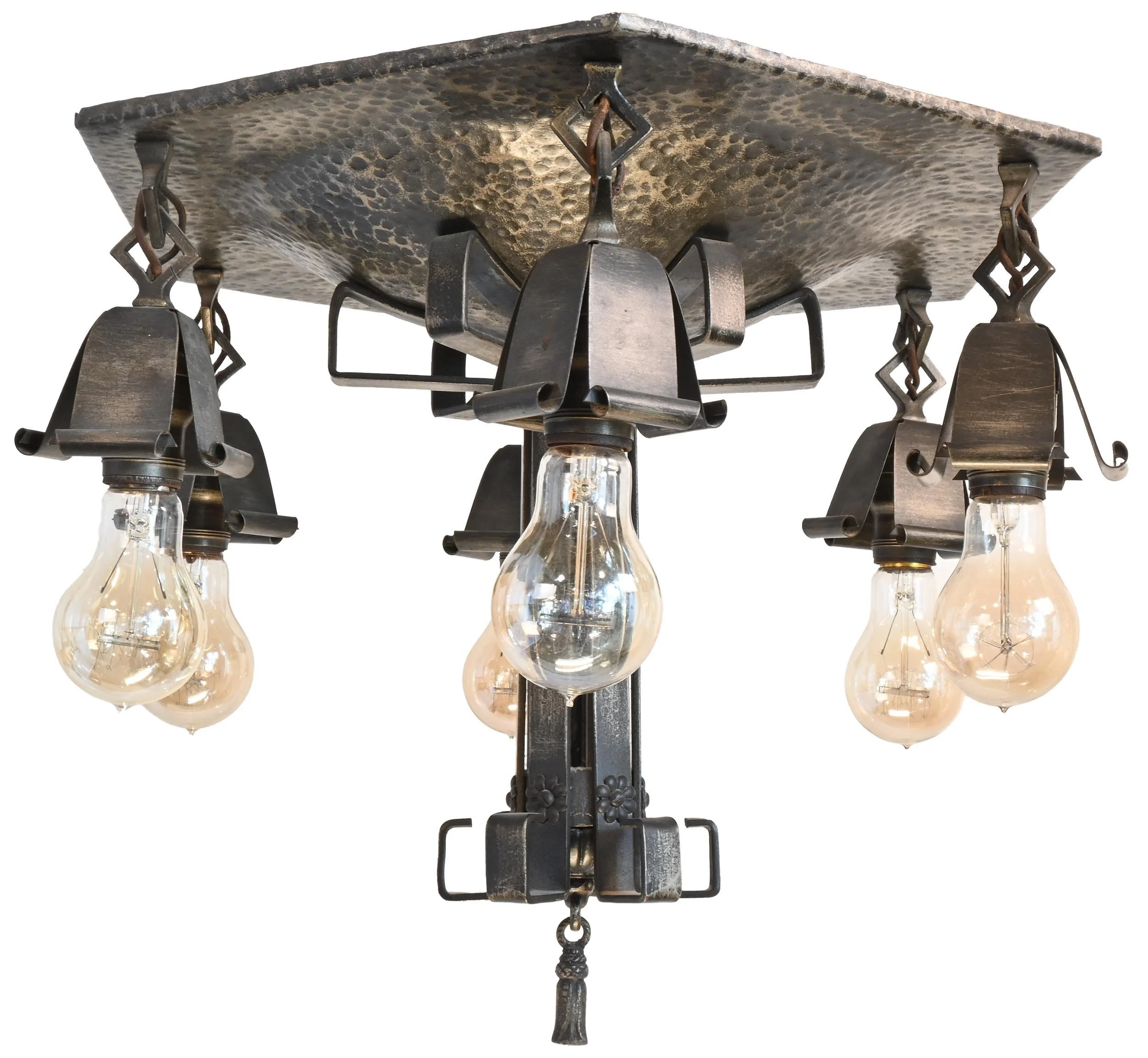 25435+hammered+tudor+6+light+flush+chandelier+4.jpg