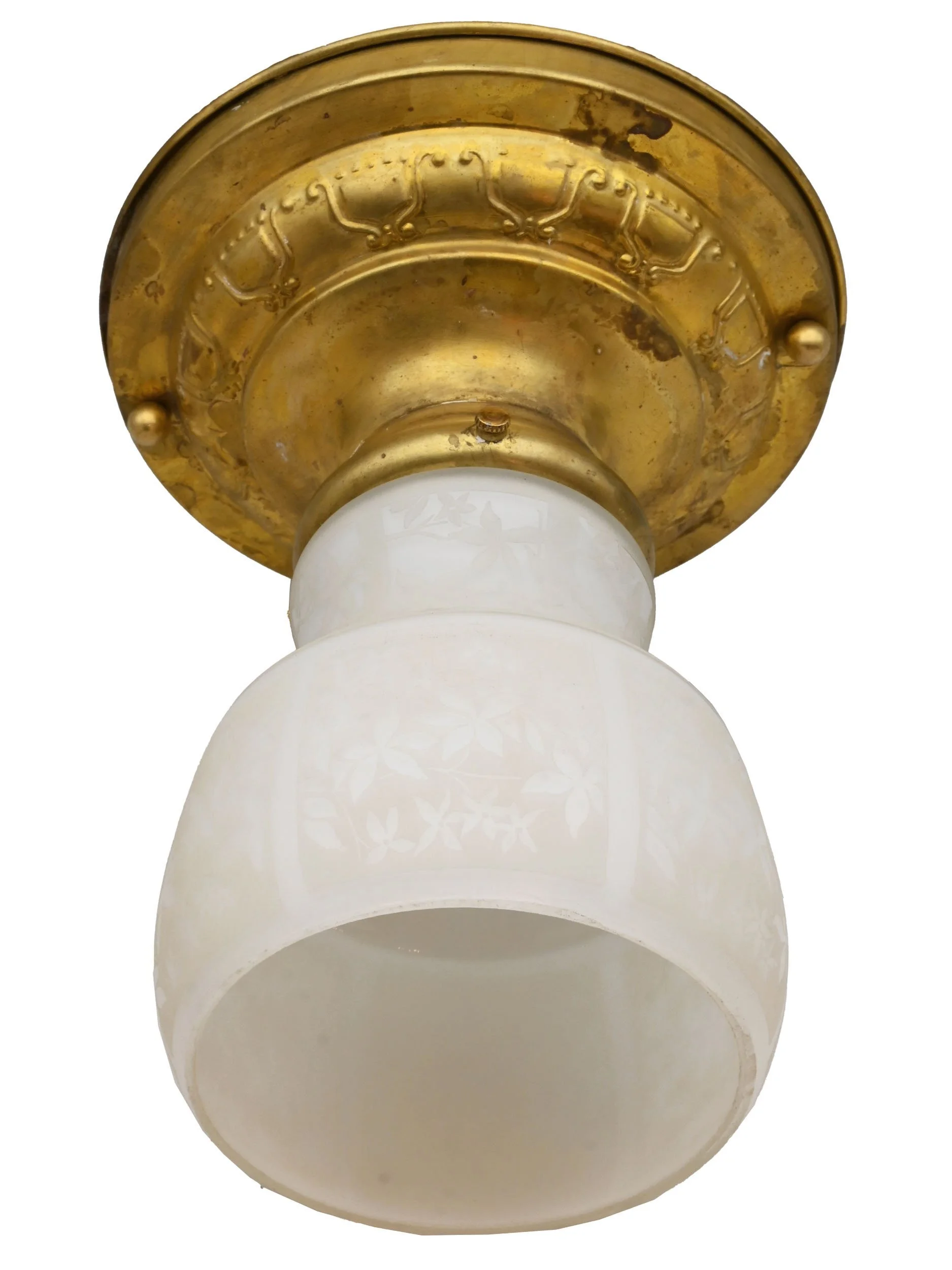 26161+decorative+brass+flushmount+with+art+nouveau+etched+shade+1.jpg