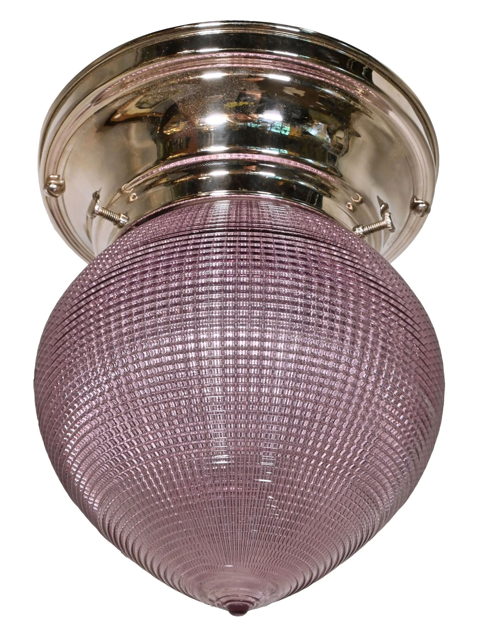 25285+purple+holophane+closed+acorn+dental+shade+on+chrome+flush+fixture+2.jpg