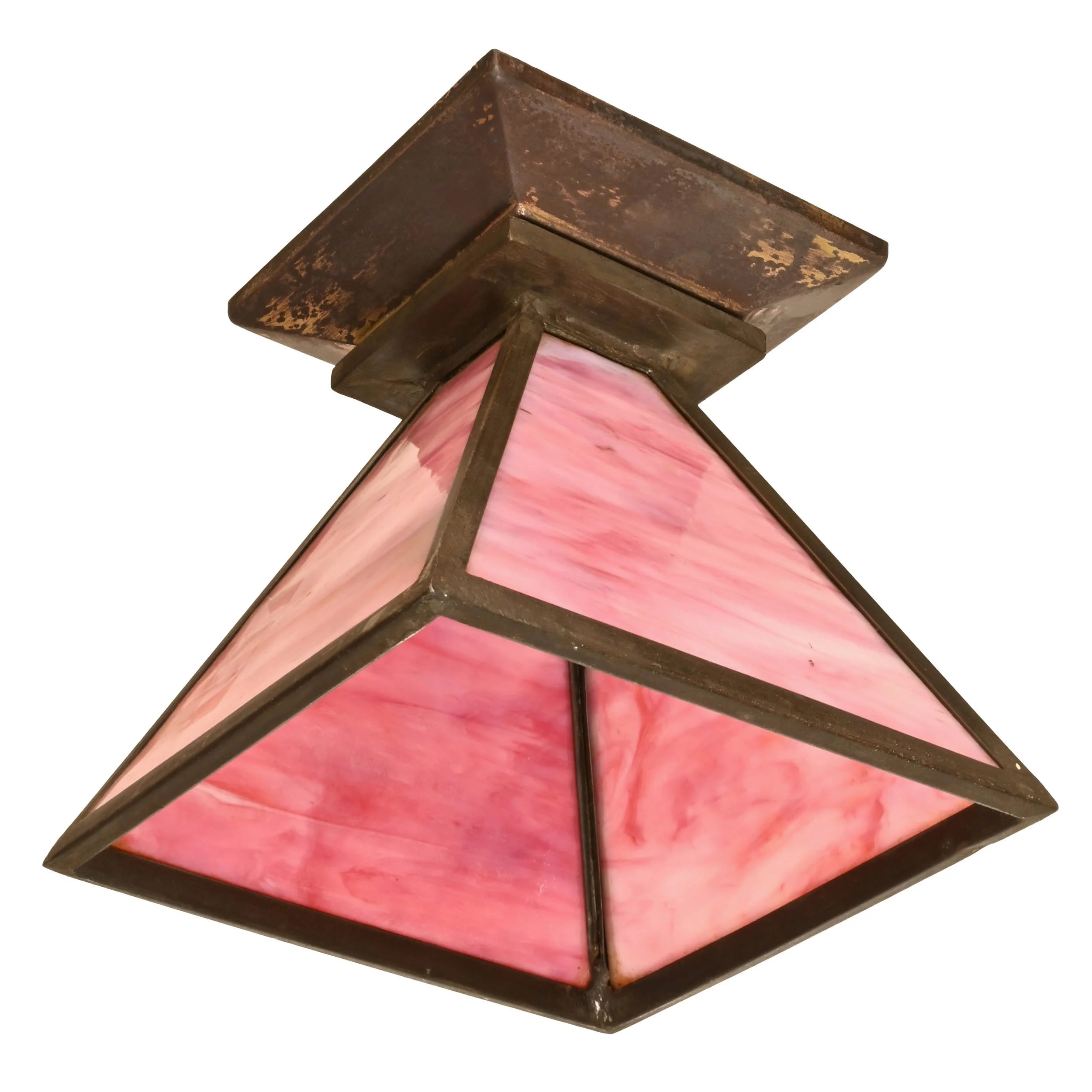 26167+square+pink+slag+glass+arts+and+crafts+flushmount+3.jpg