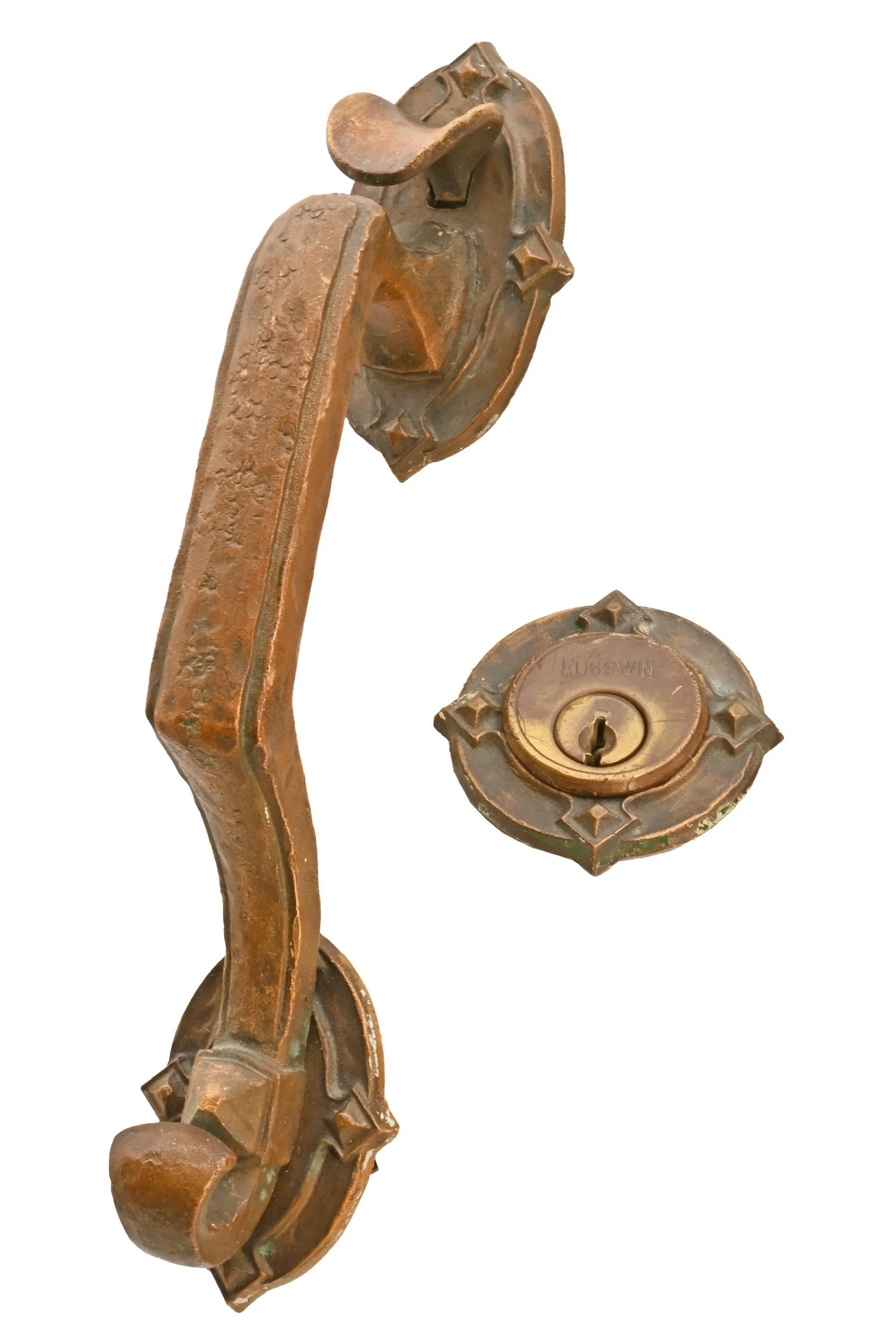 49416+hammered+bronze+arts+and+crafts+thumblatch+set+2.jpg